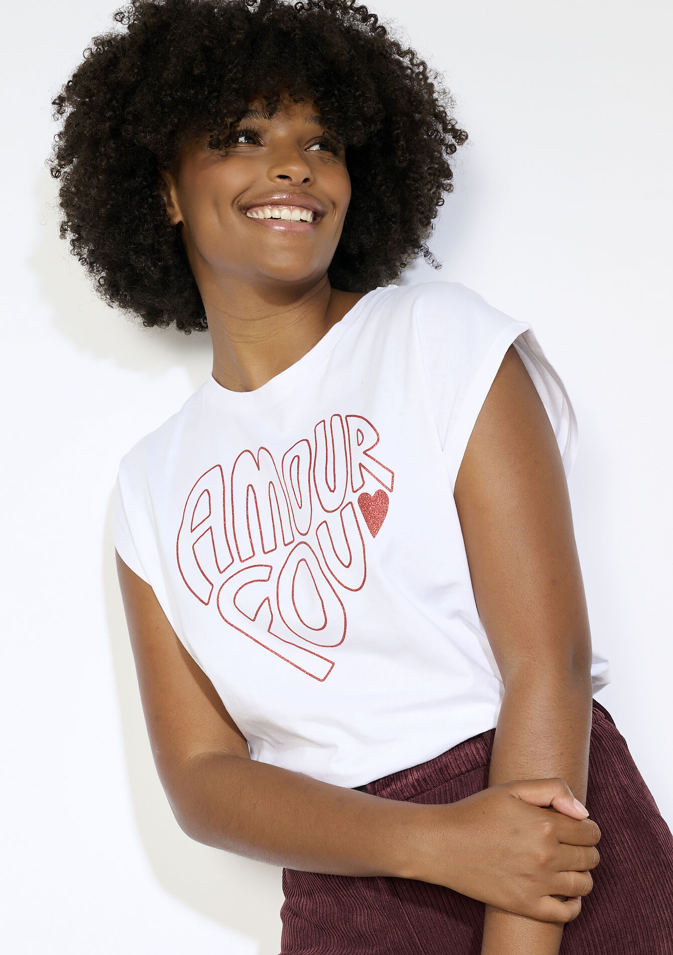 T-shirt Amour Fou, T-shirt Amour Fou - OPTICAL WHITE - 02301737