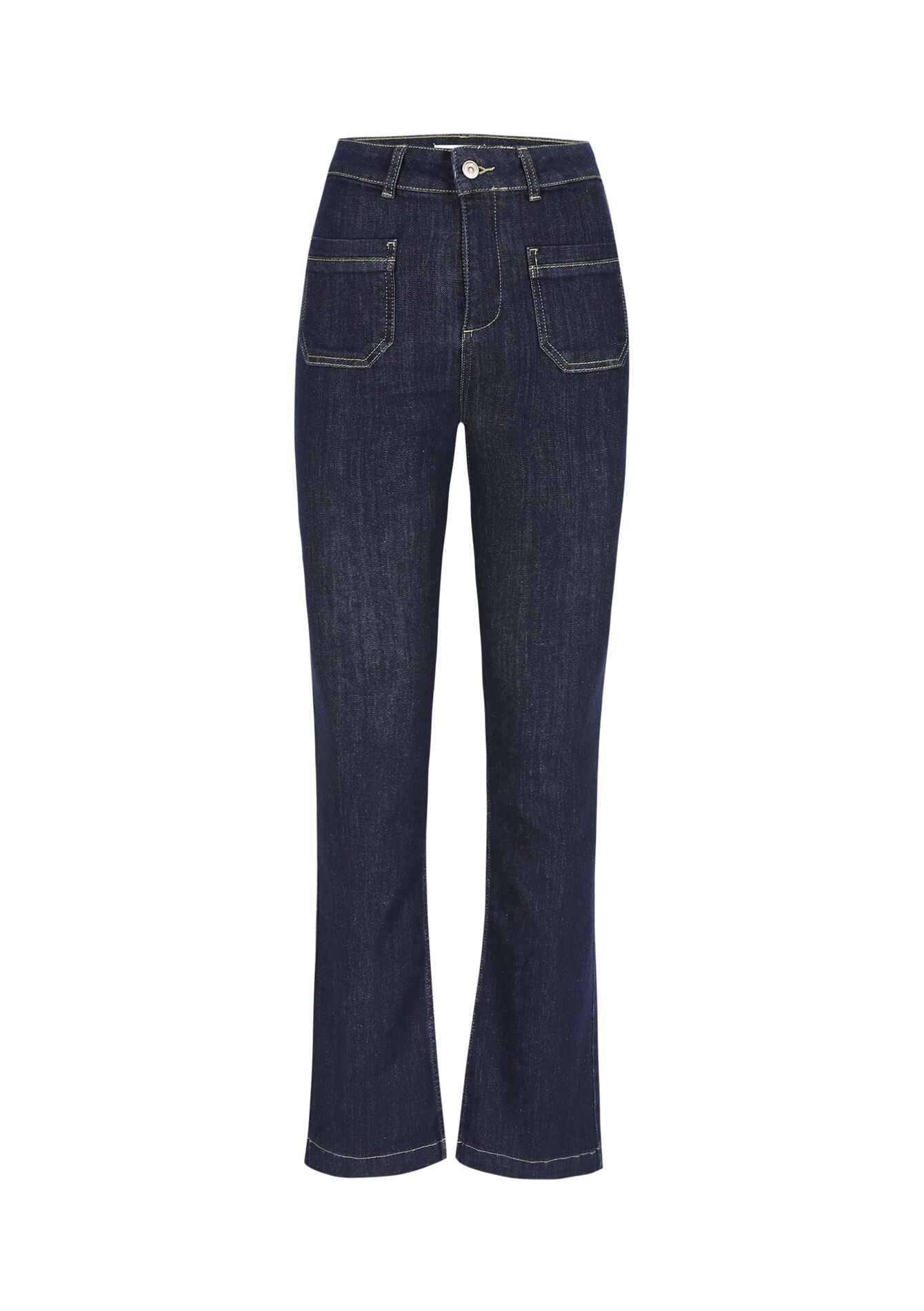 Jean bootcut taille haute, Jean bootcut taille haute - DARK BLUE - 22000553_0501