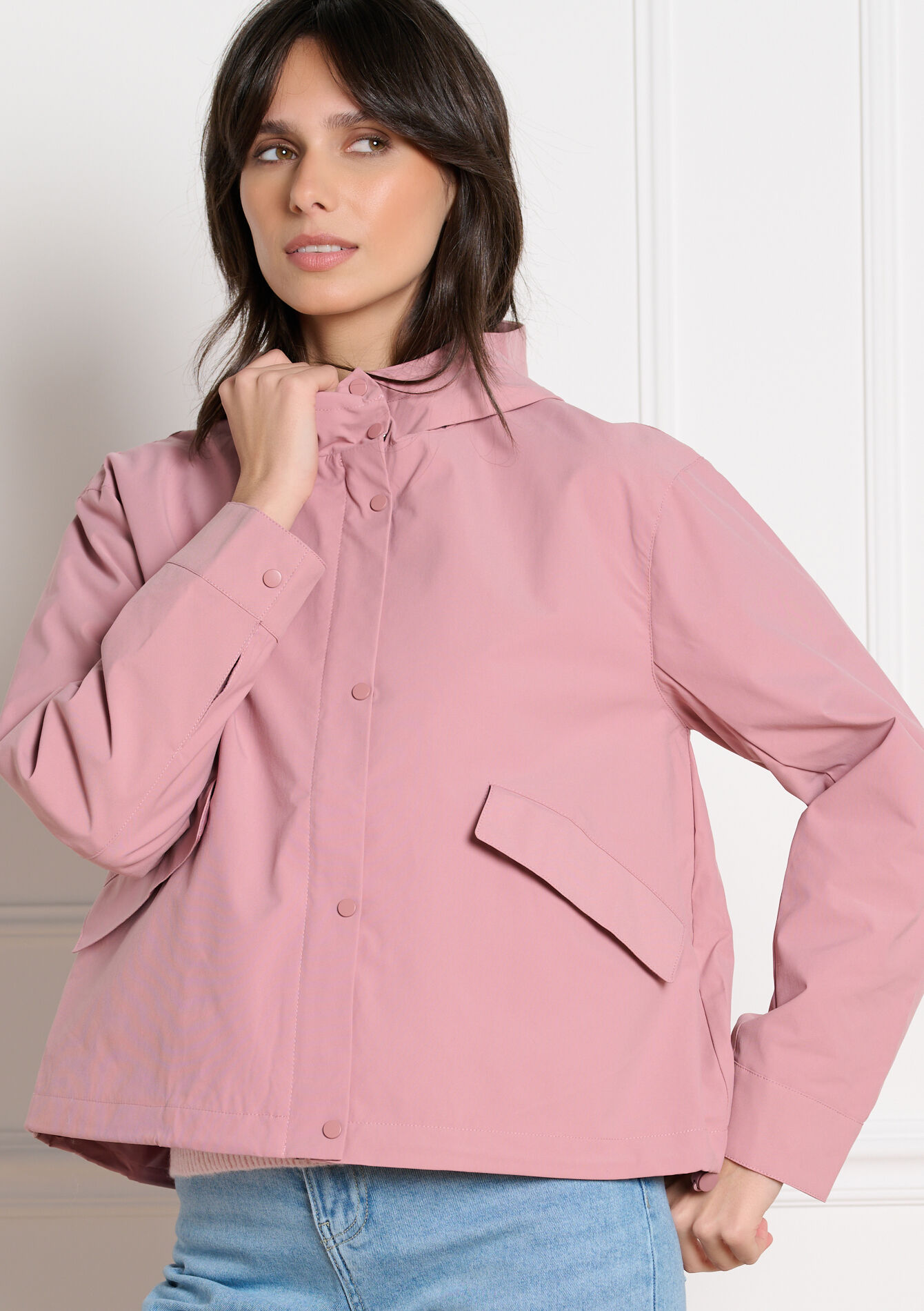 Veste imperméable à capuche - COSMETIC PINK - 23000792_5733