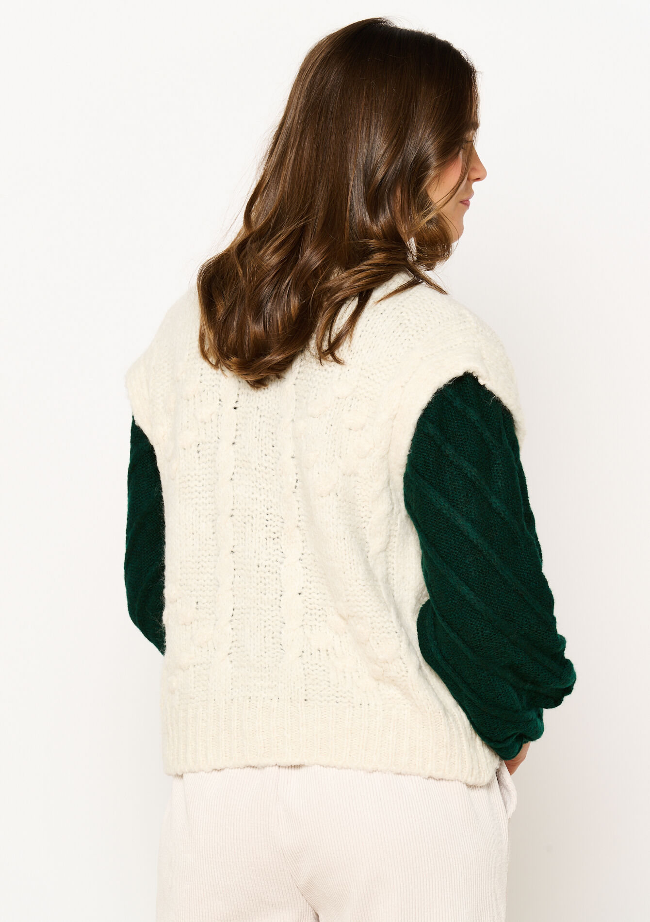 Cardigan sans manches, Cardigan sans manches - VANILLA WHITE - 1118969