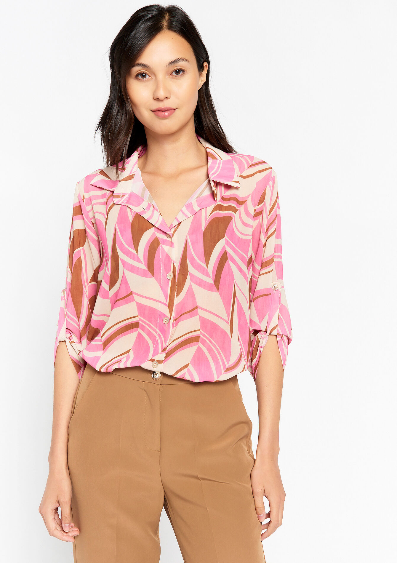 Hemd met retroprint - PINK BUBBLEGUM - 05702310_1477