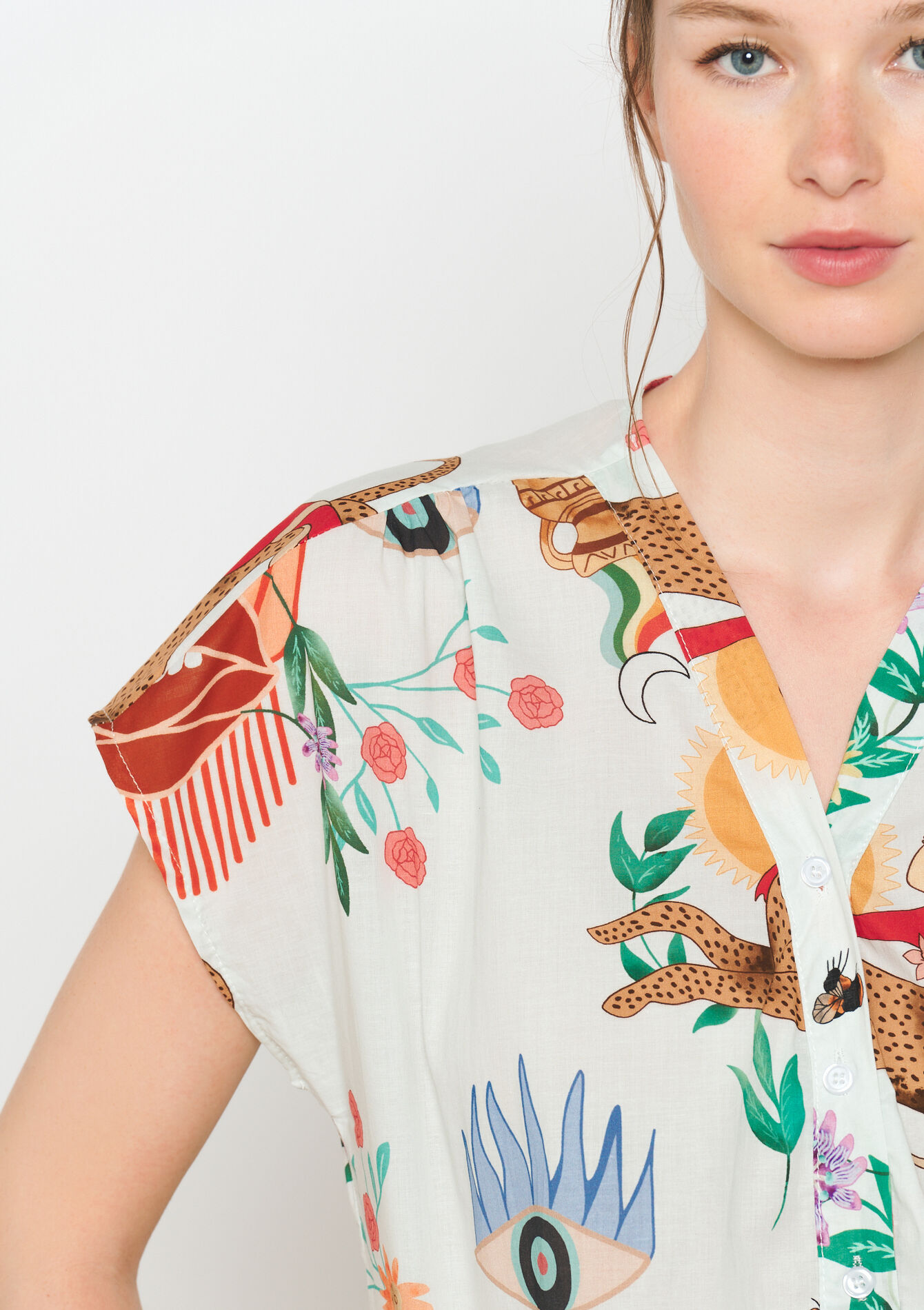 Chemise à imprimé - OFFWHITE - 05702600_1001