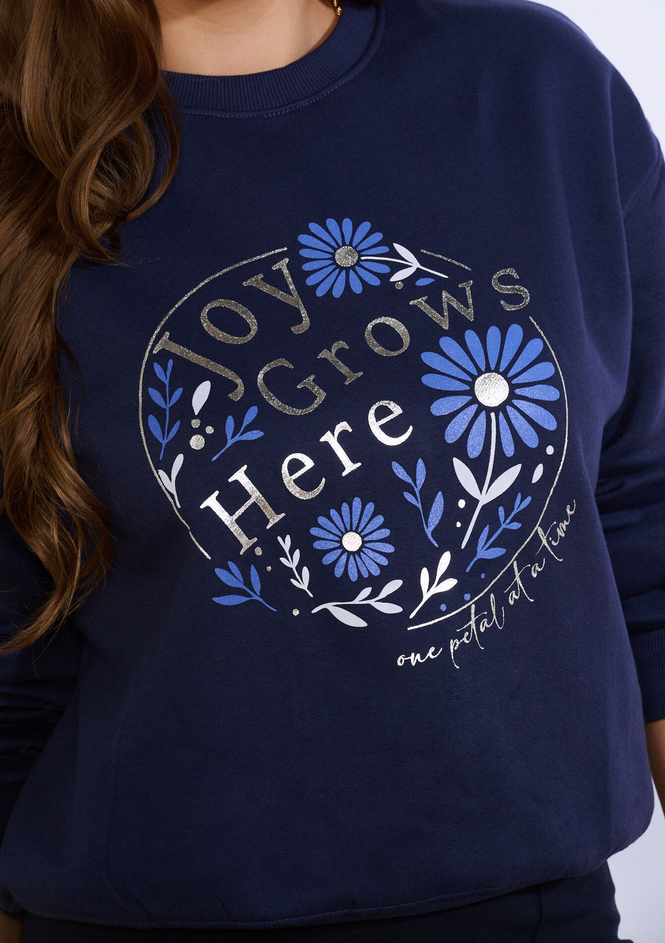 Sweat imprimé message, Sweat imprimé message - NAVY BASIC - 03001820_2723