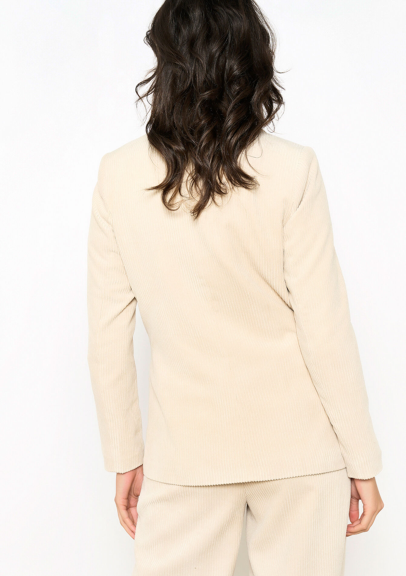 Corduroy blazer, Corduroy blazer - LT BEIGE - 09100966_2527