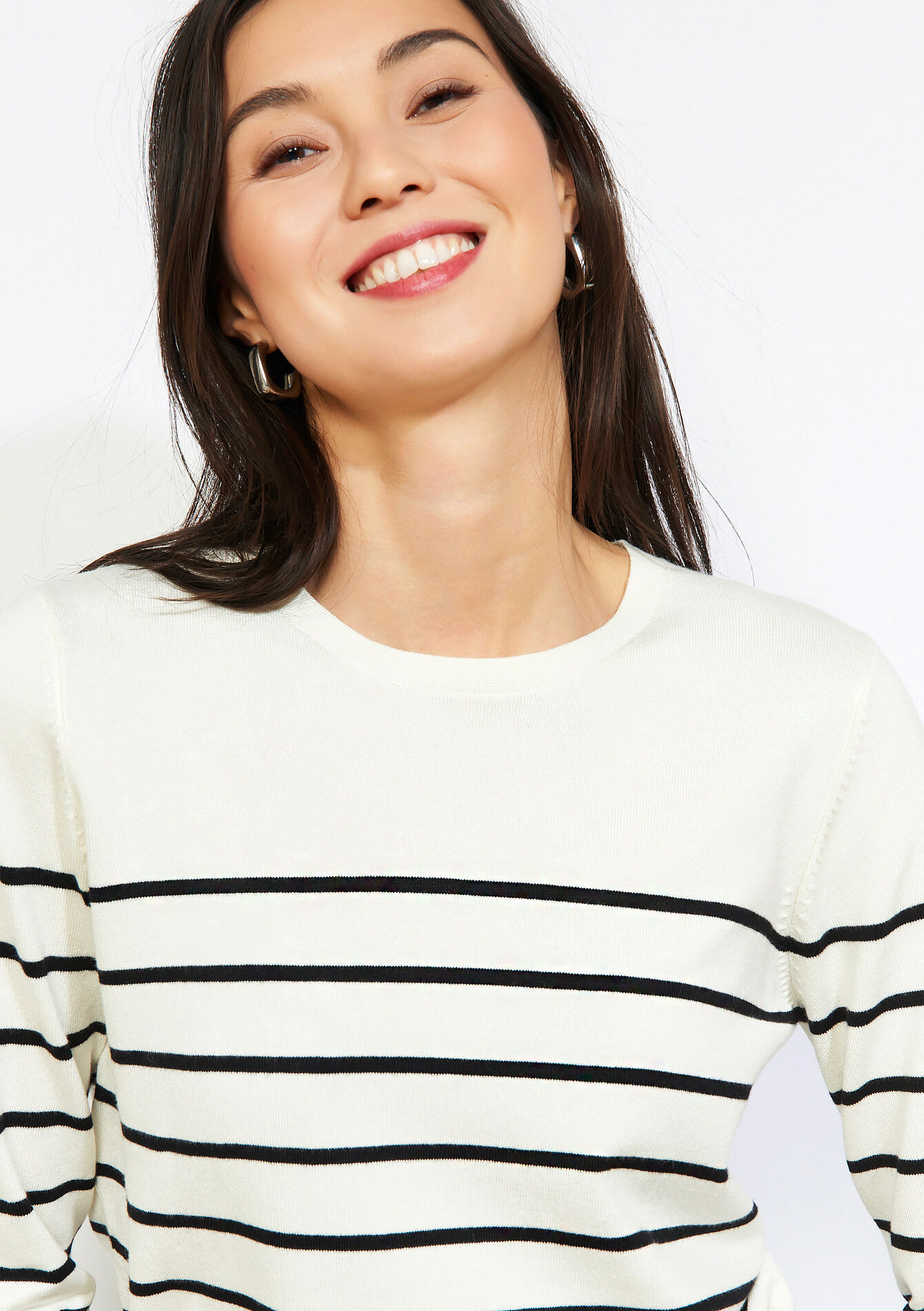 Chic striped sweater - OFFWHITE - 04007021