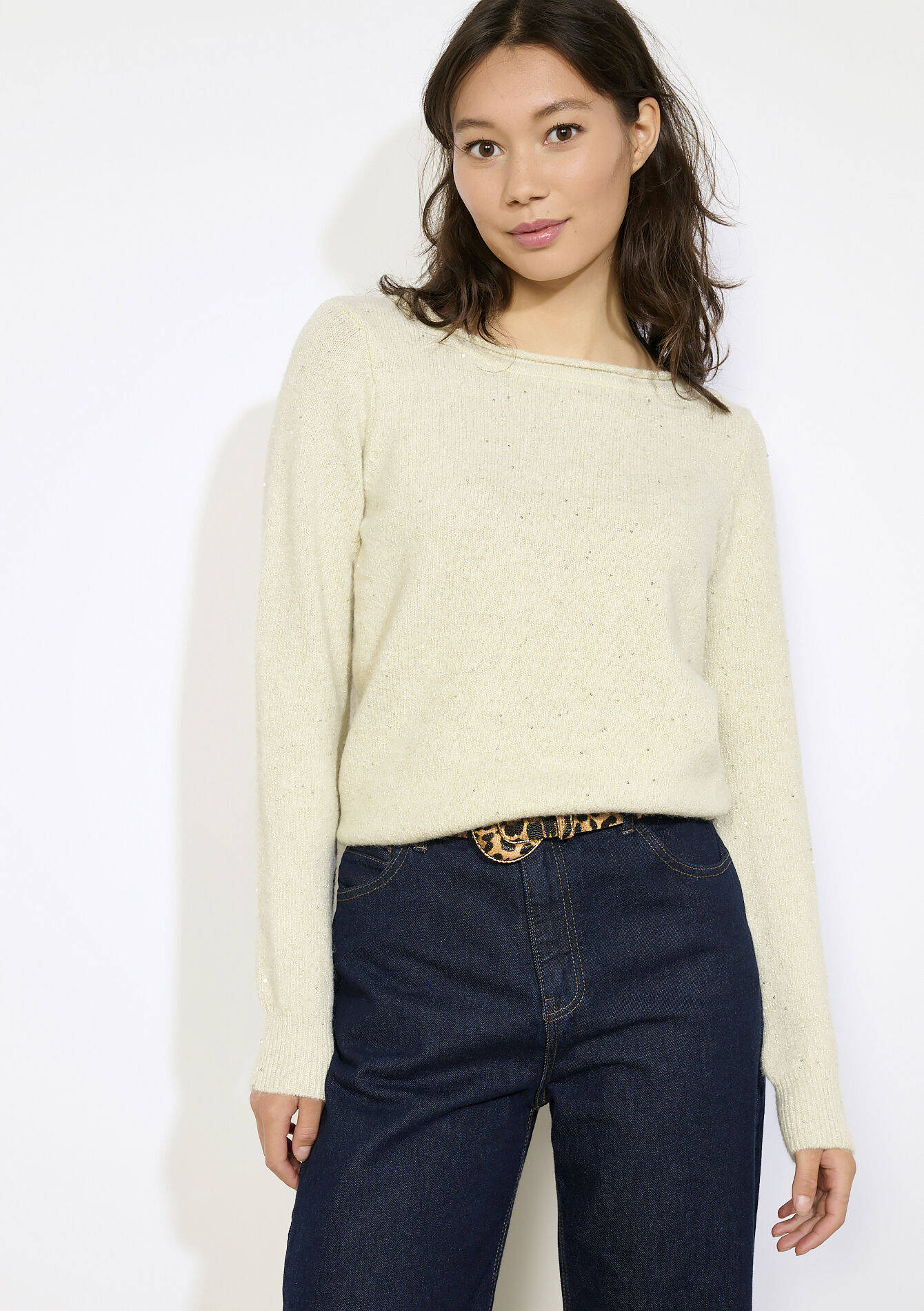 Sparkly sweater, Sparkly sweater - LT BEIGE - 04006935