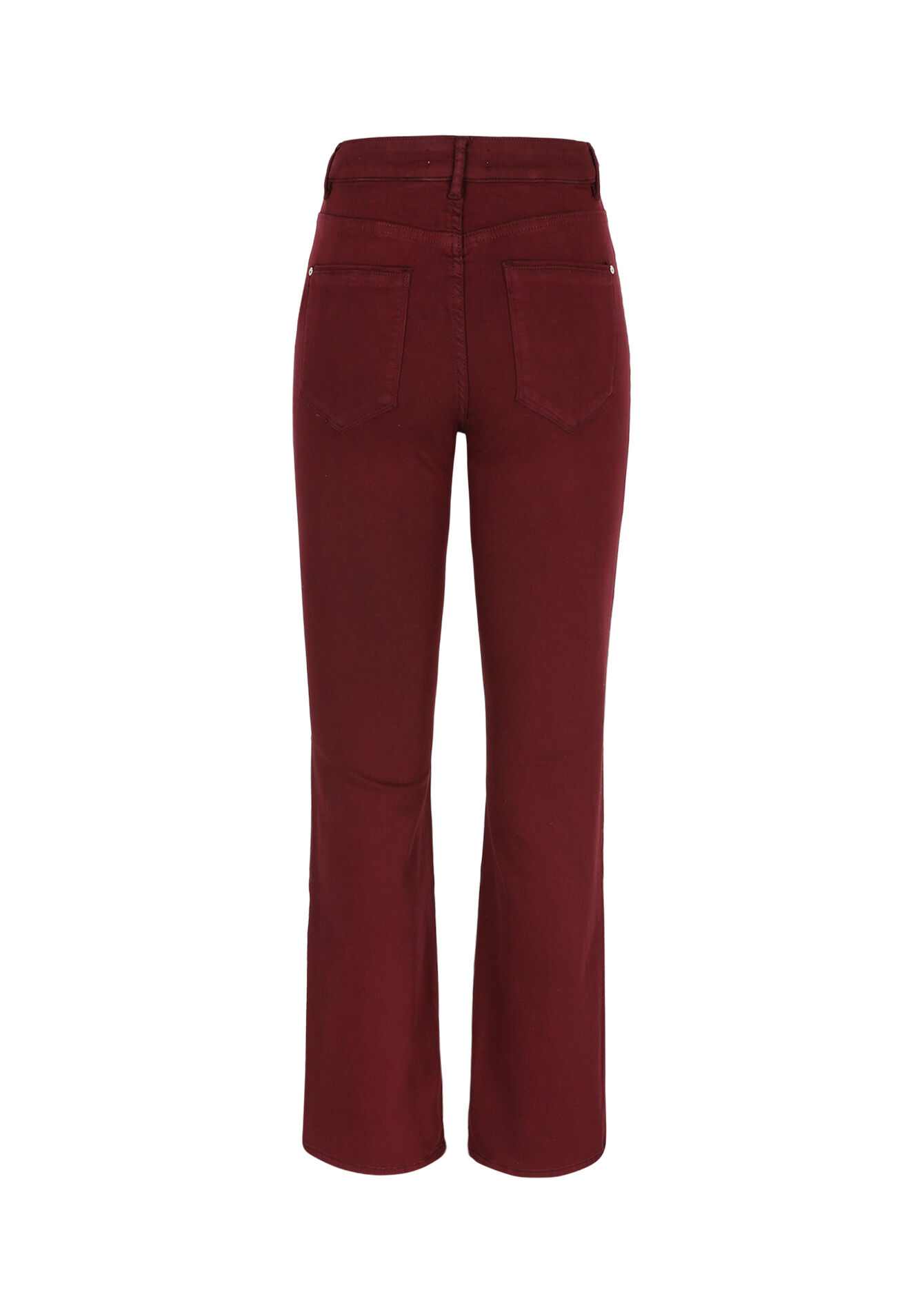 Bootcut jeans met hoge taille, Bootcut jeans met hoge taille - BORDEAU WINE - 06004596_1467