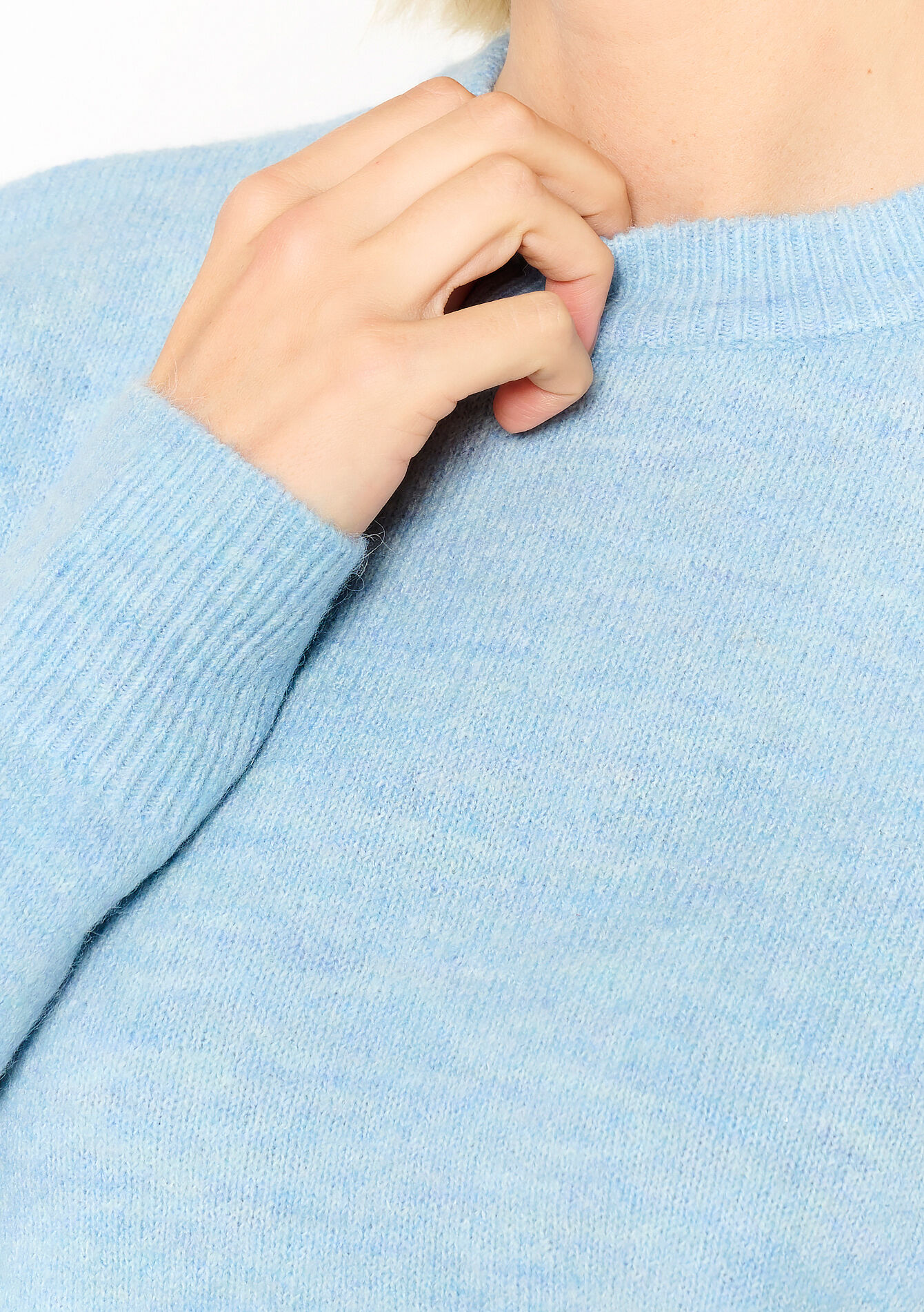 Basic pullover with round neck, Basic pullover with round neck - BLUE PASTEL - 04006522_3003