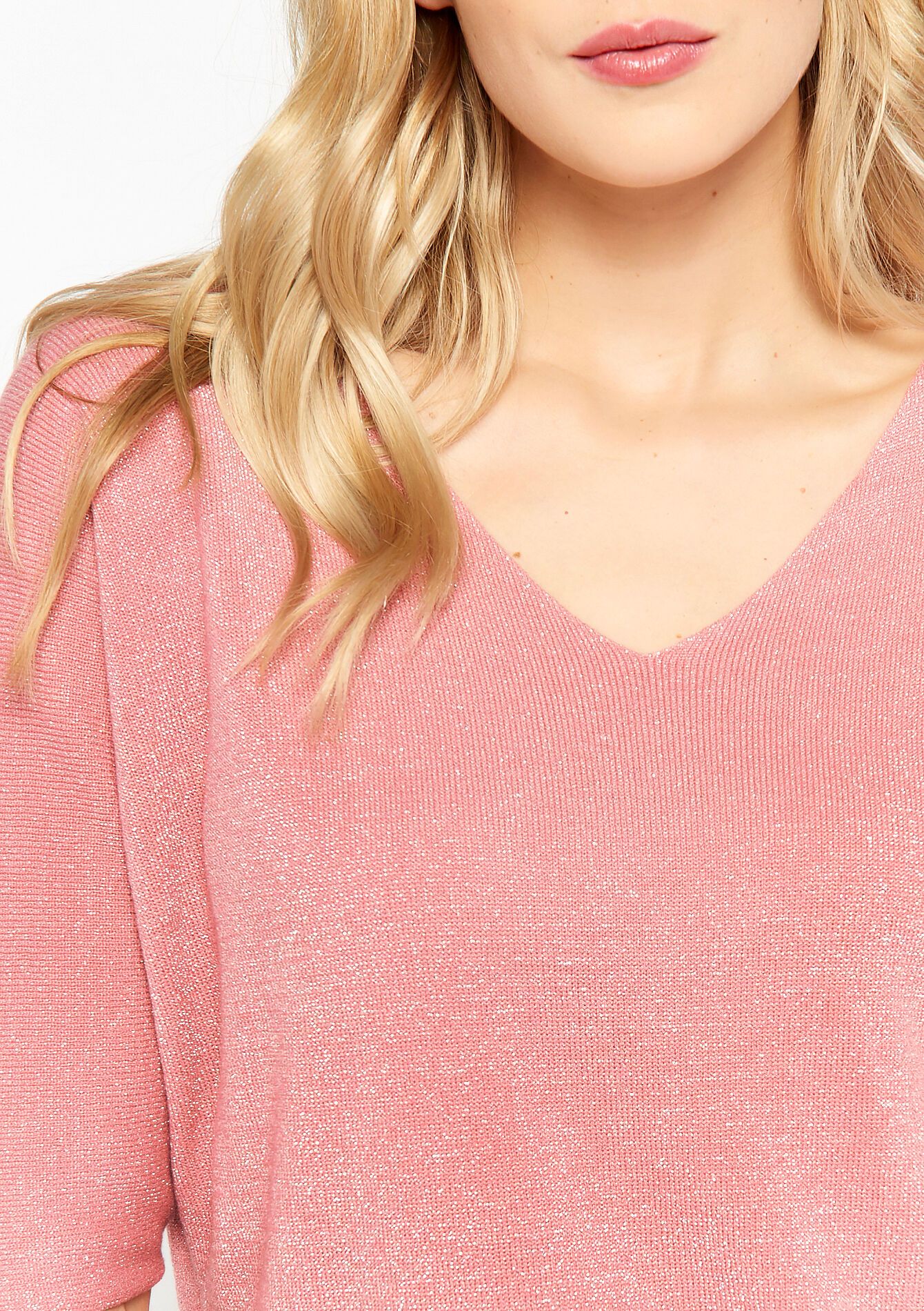Lurex pullover, Lurex pullover - COSMETIC PINK - 04006097_5733