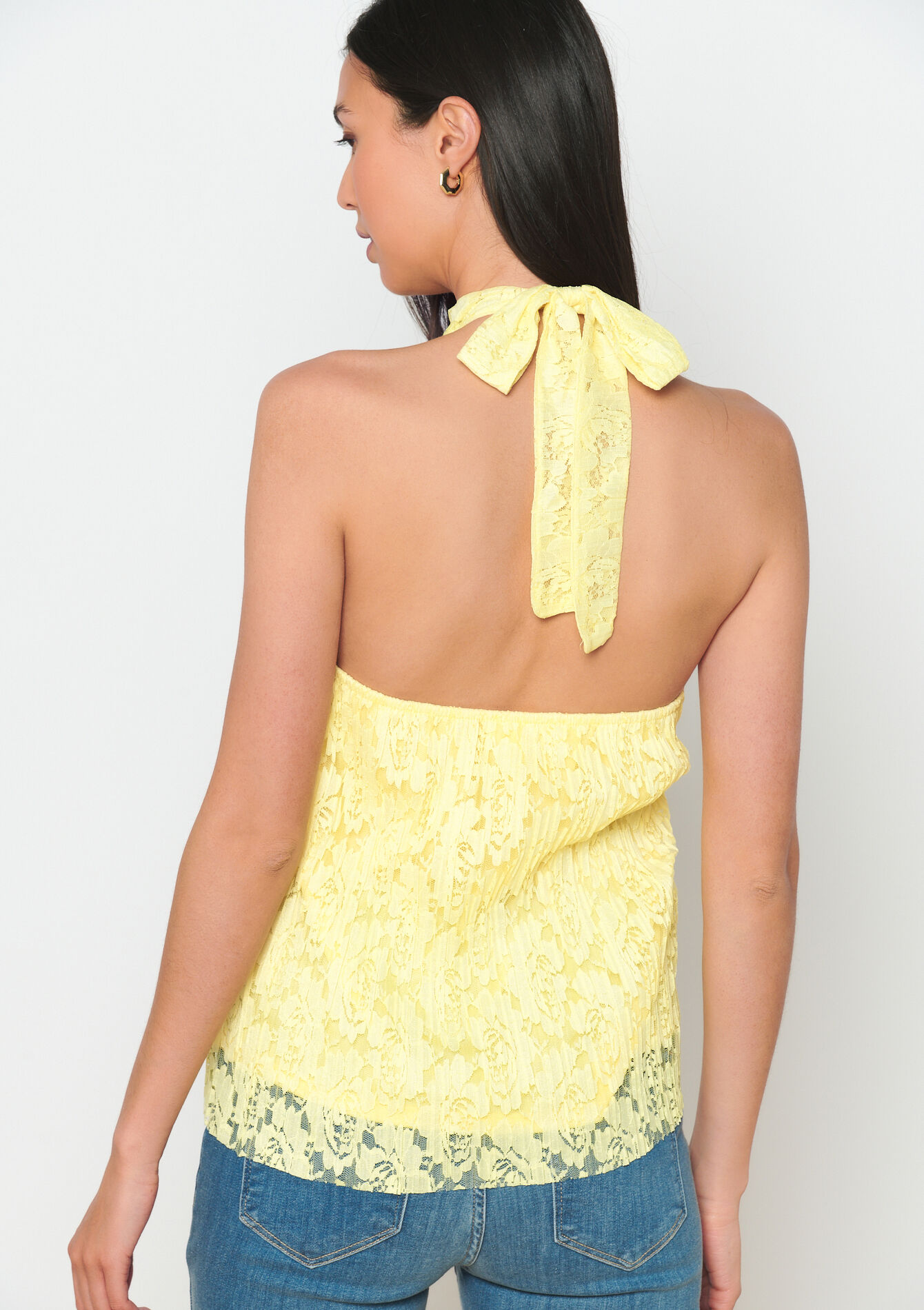 Haltertop met kant, Haltertop met kant - YELLOW SUN - 02200424_5007