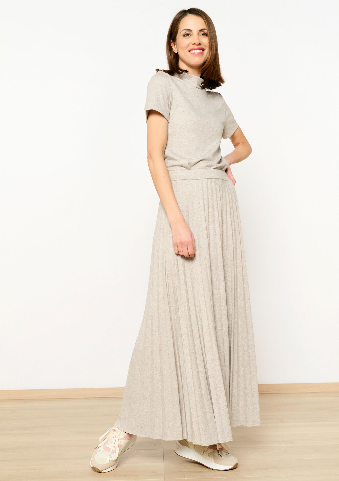 Jupe en maille, Jupe en maille - LT BEIGE - 07101221_2527