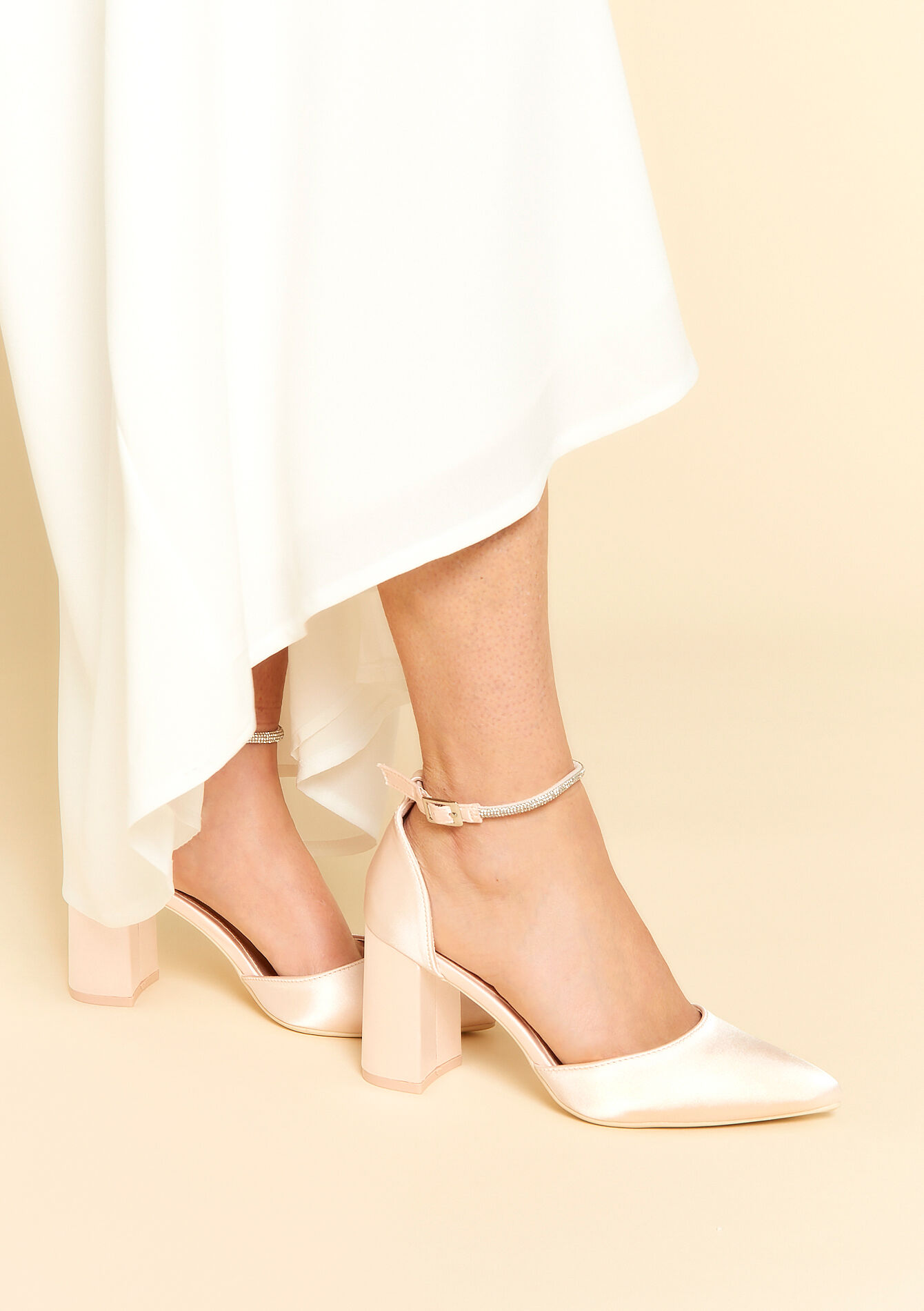 Satin pumps - NUDE LOTUS - 13000660