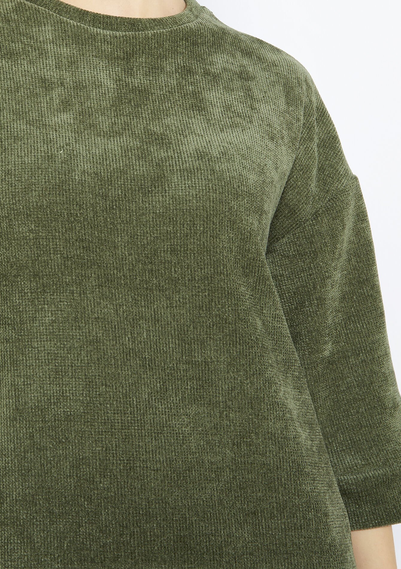 Robe midi en velours côtelé, Robe midi en velours côtelé - KHAKI MED - 08104371_4327