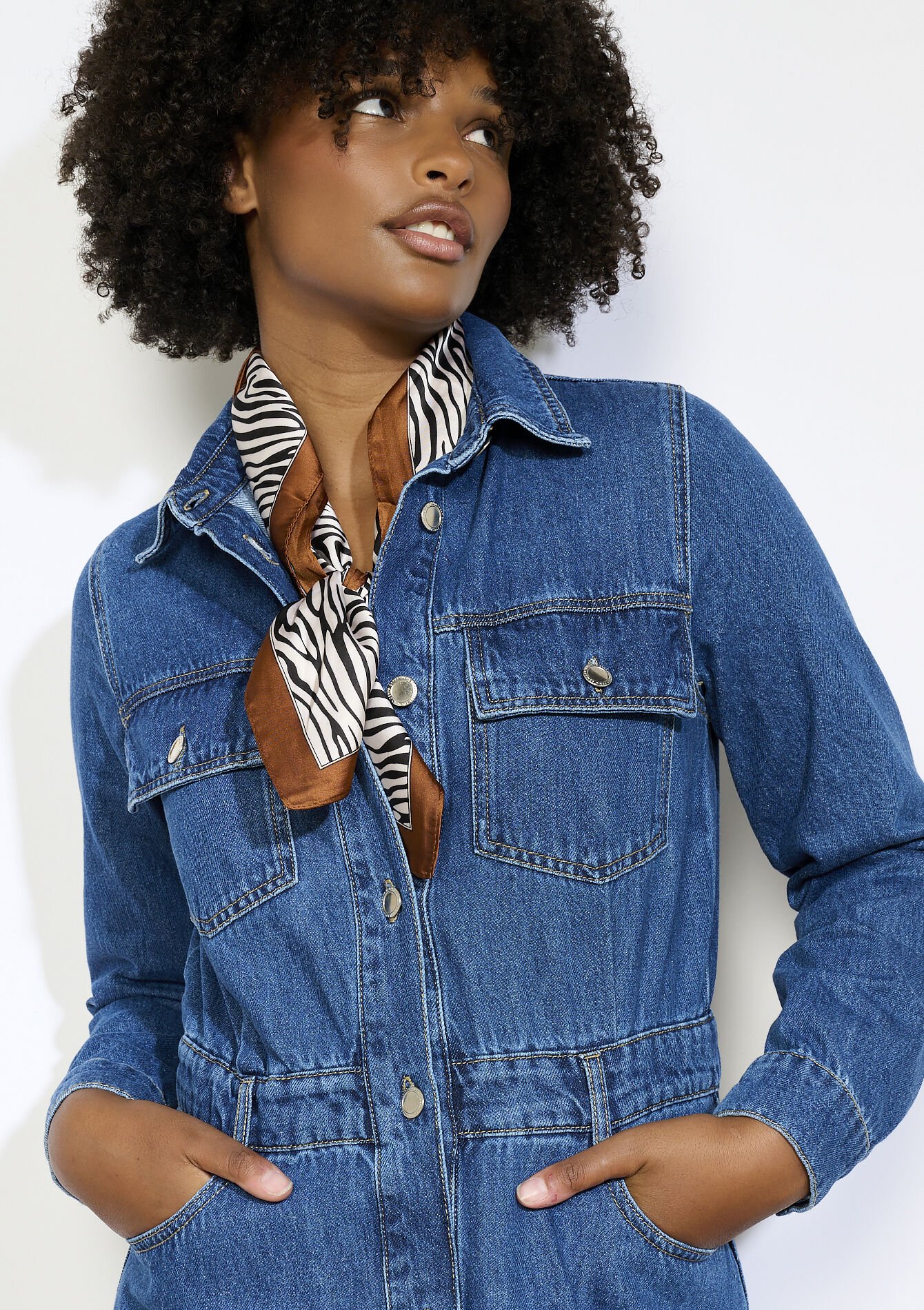 Zijdezachte zebrasjaal, Zijdezachte zebrasjaal - OPTICAL WHITE - 17101358_1019