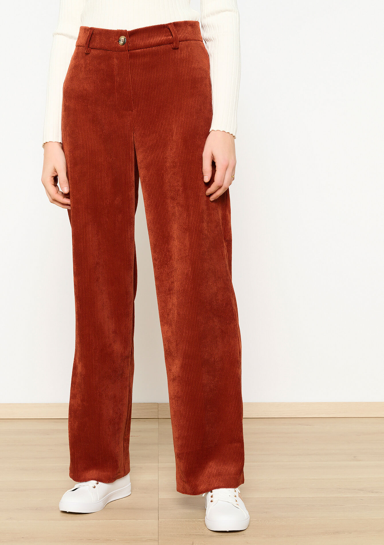 Corduroy broek, Corduroy broek - RUST BROWN - 06100589_1283