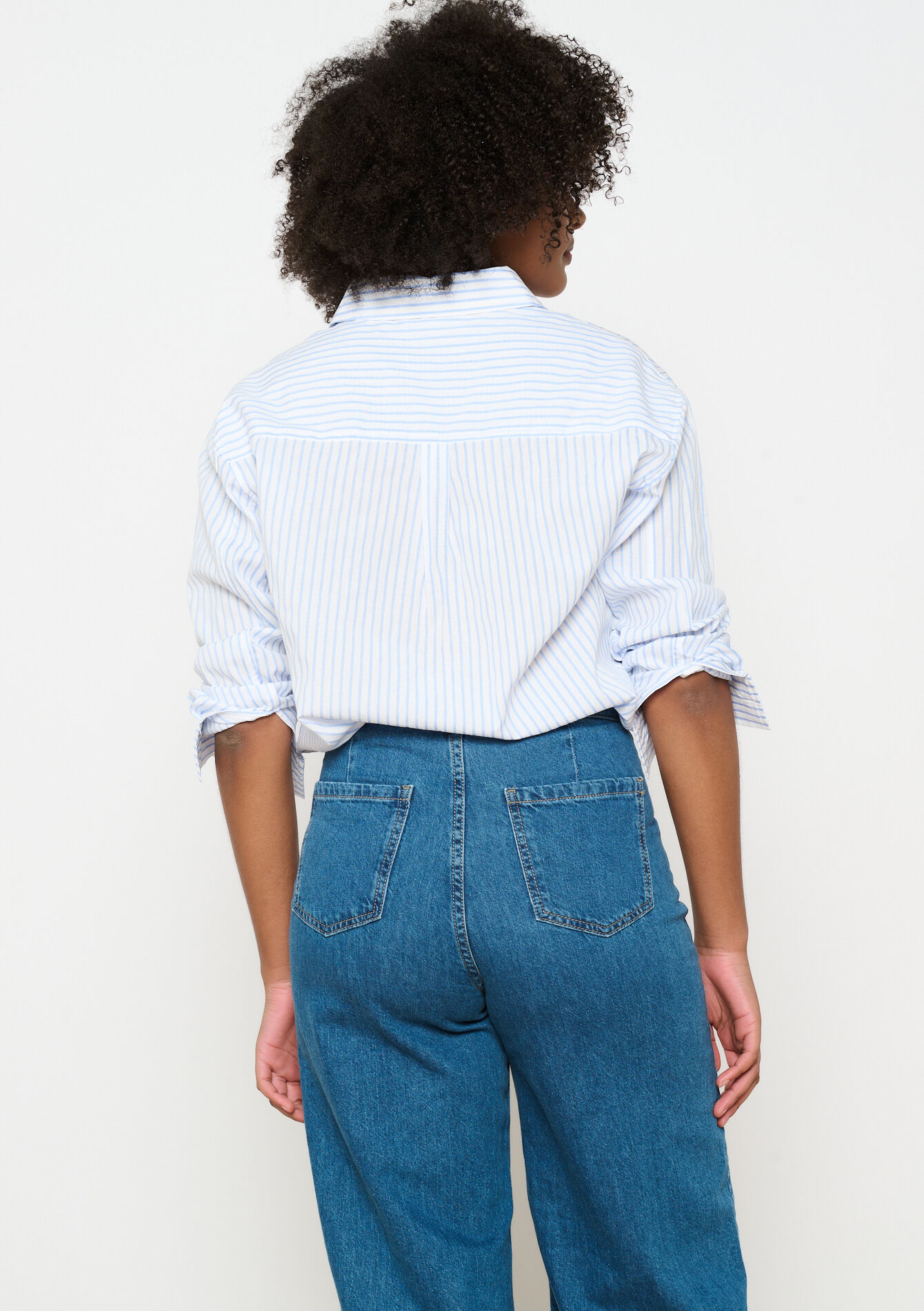 Gestreept hemd, Gestreept hemd - OFFWHITE - 05702720_1001