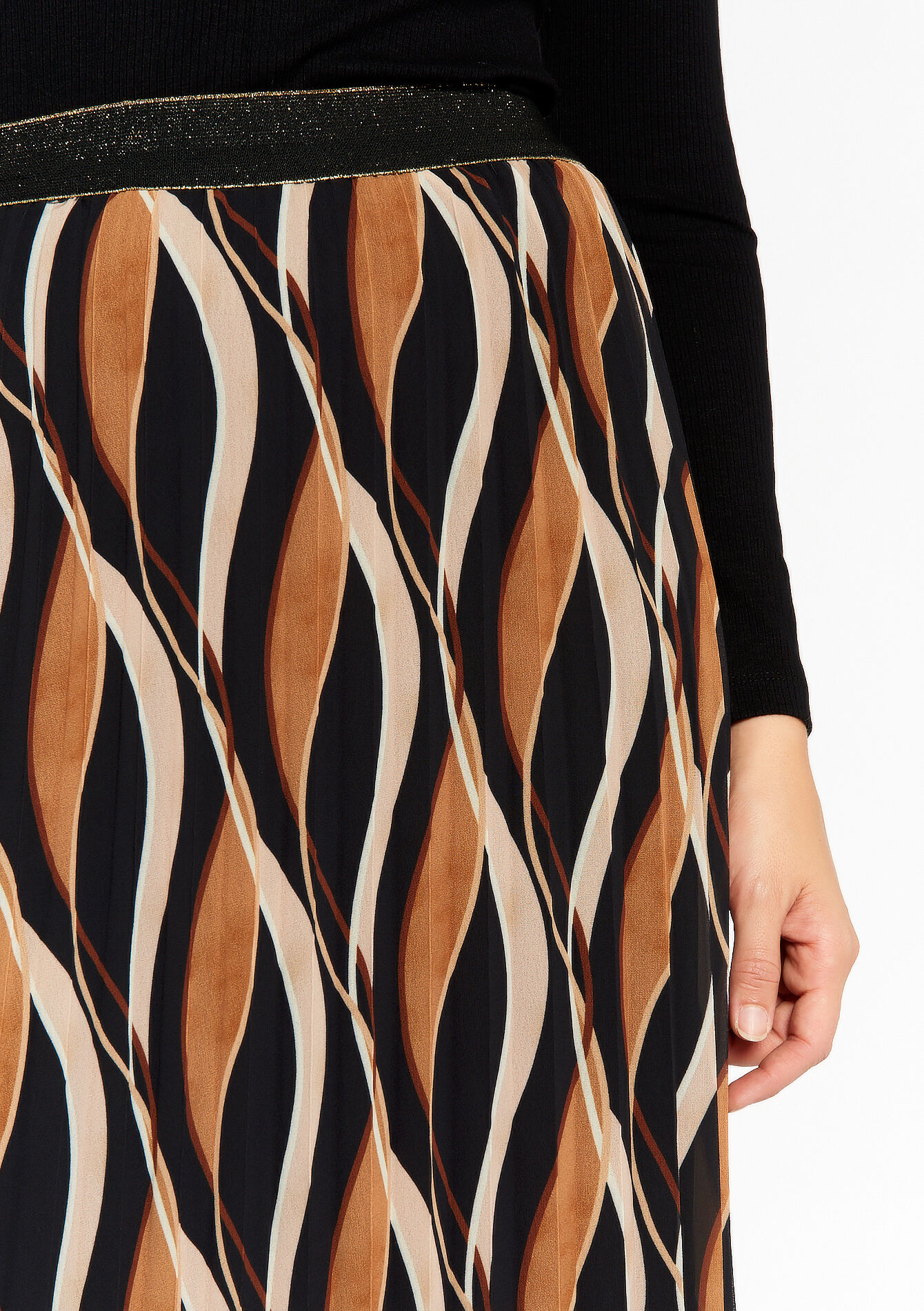 Jupe longue en voile, Jupe longue en voile - CAMEL GINGER - 07101176_3831