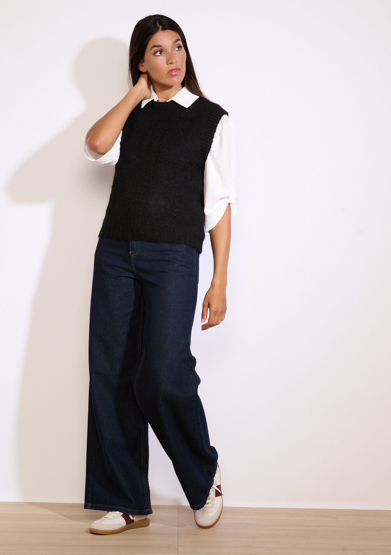 Pull sans manches doux - BLACK - 04007042_1119