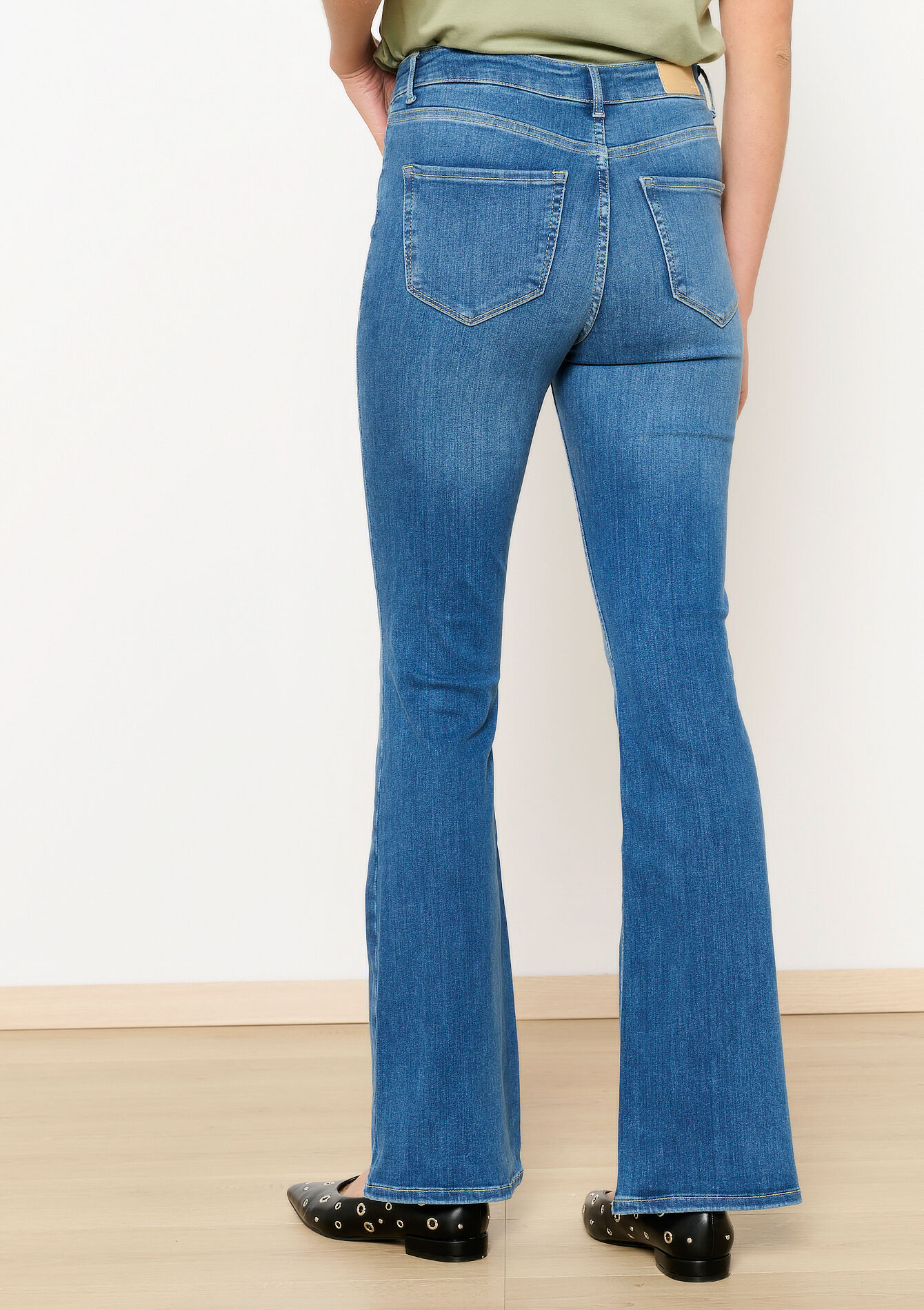 Jean bootcut taille haute, Jean bootcut taille haute - MEDIUM BLUE - 22000559_0500