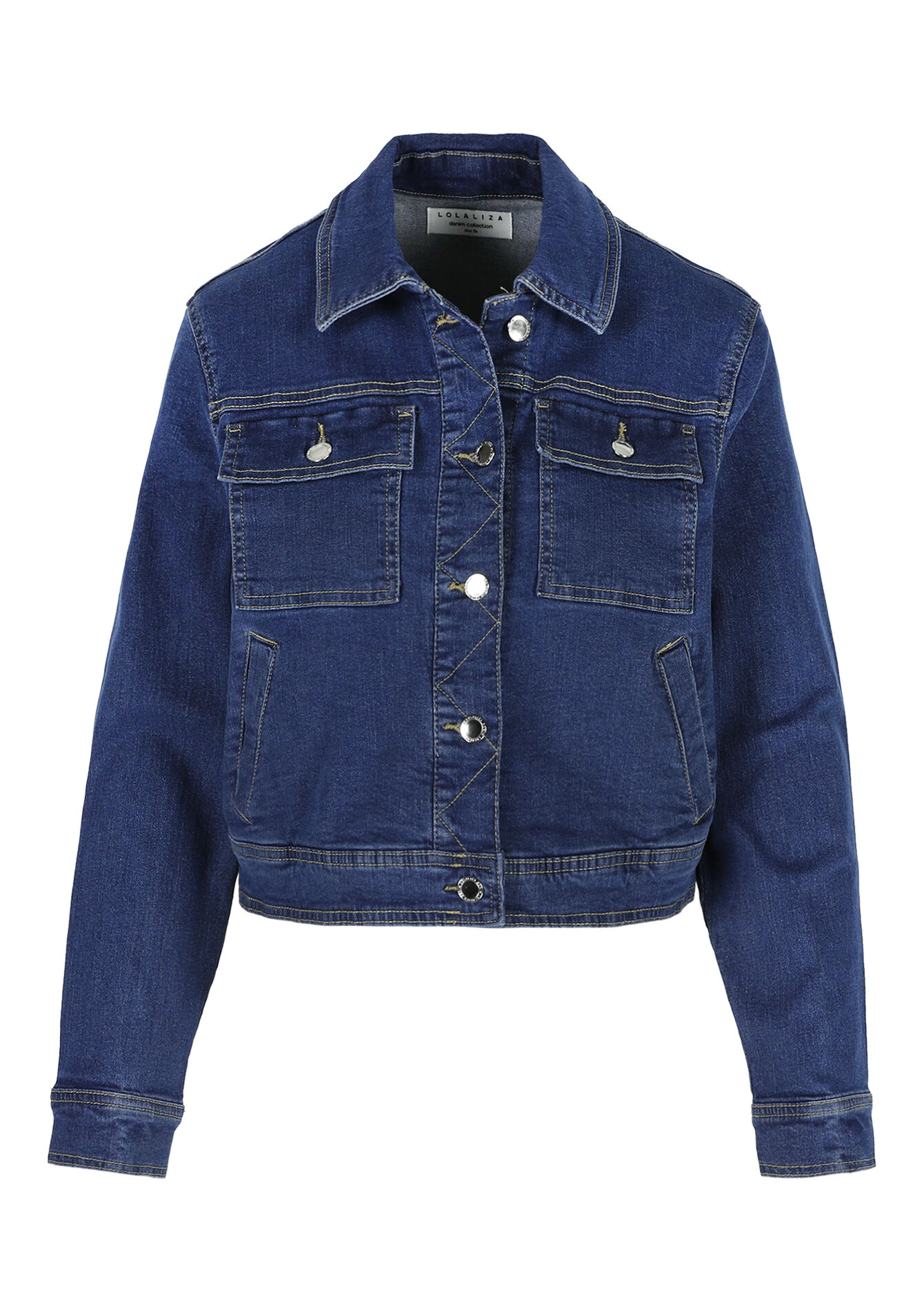 Denim jacket, Denim jacket - MEDIUM BLUE - 09100982_0500