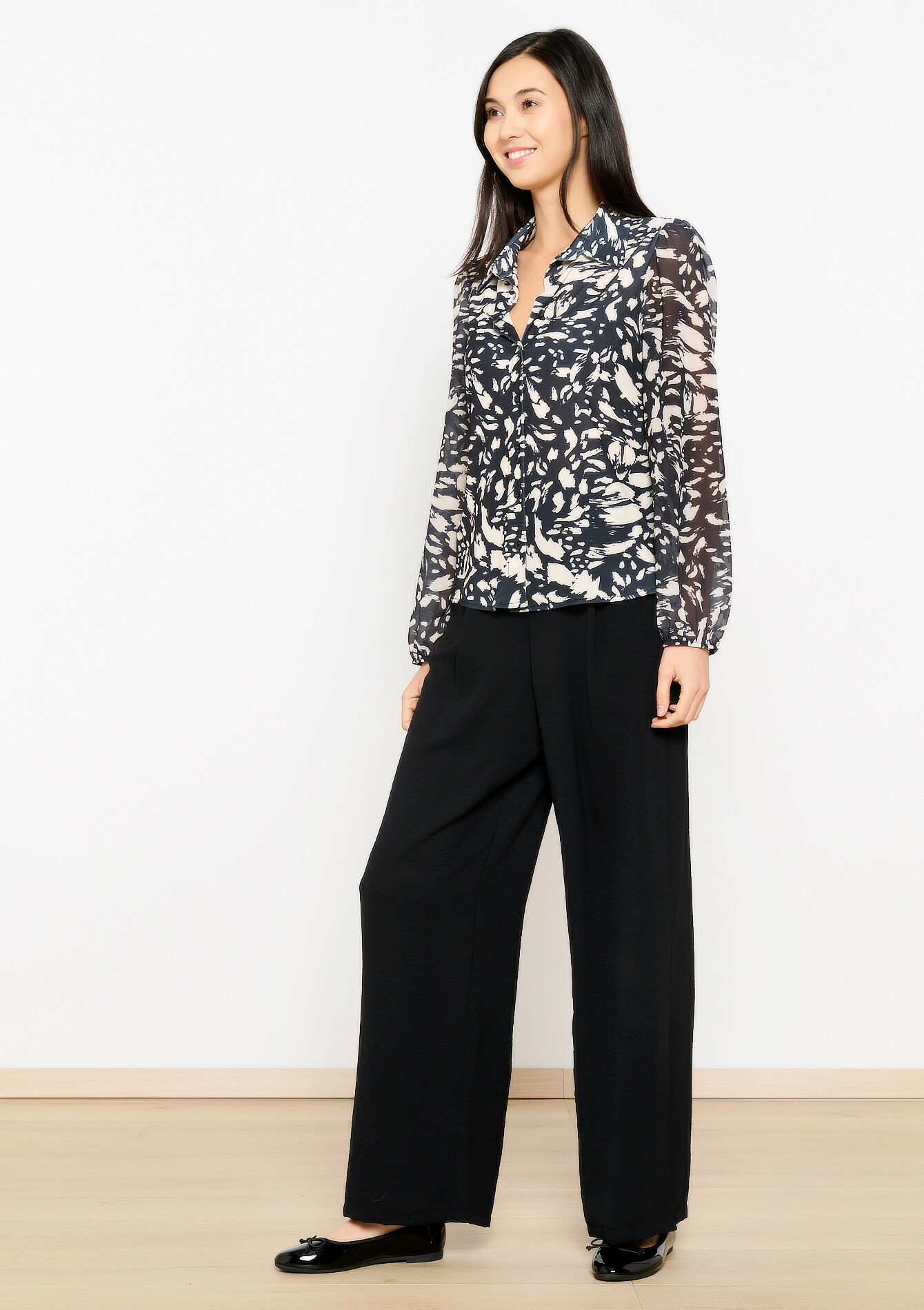 Blouse met print, Blouse met print - VANILLA WHITE - 02400298_1013