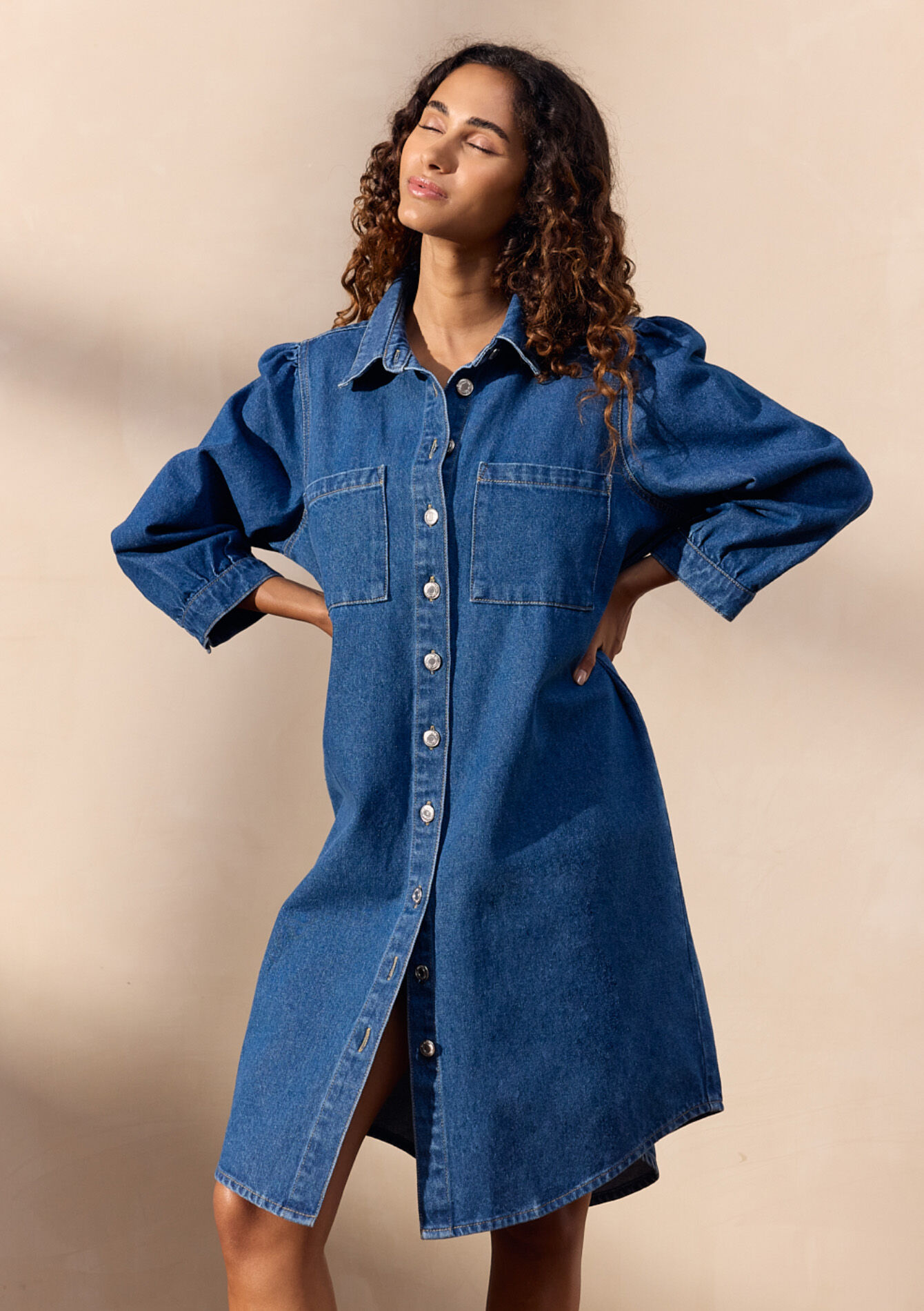 Robe en denim - MEDIUM BLUE - 08103957