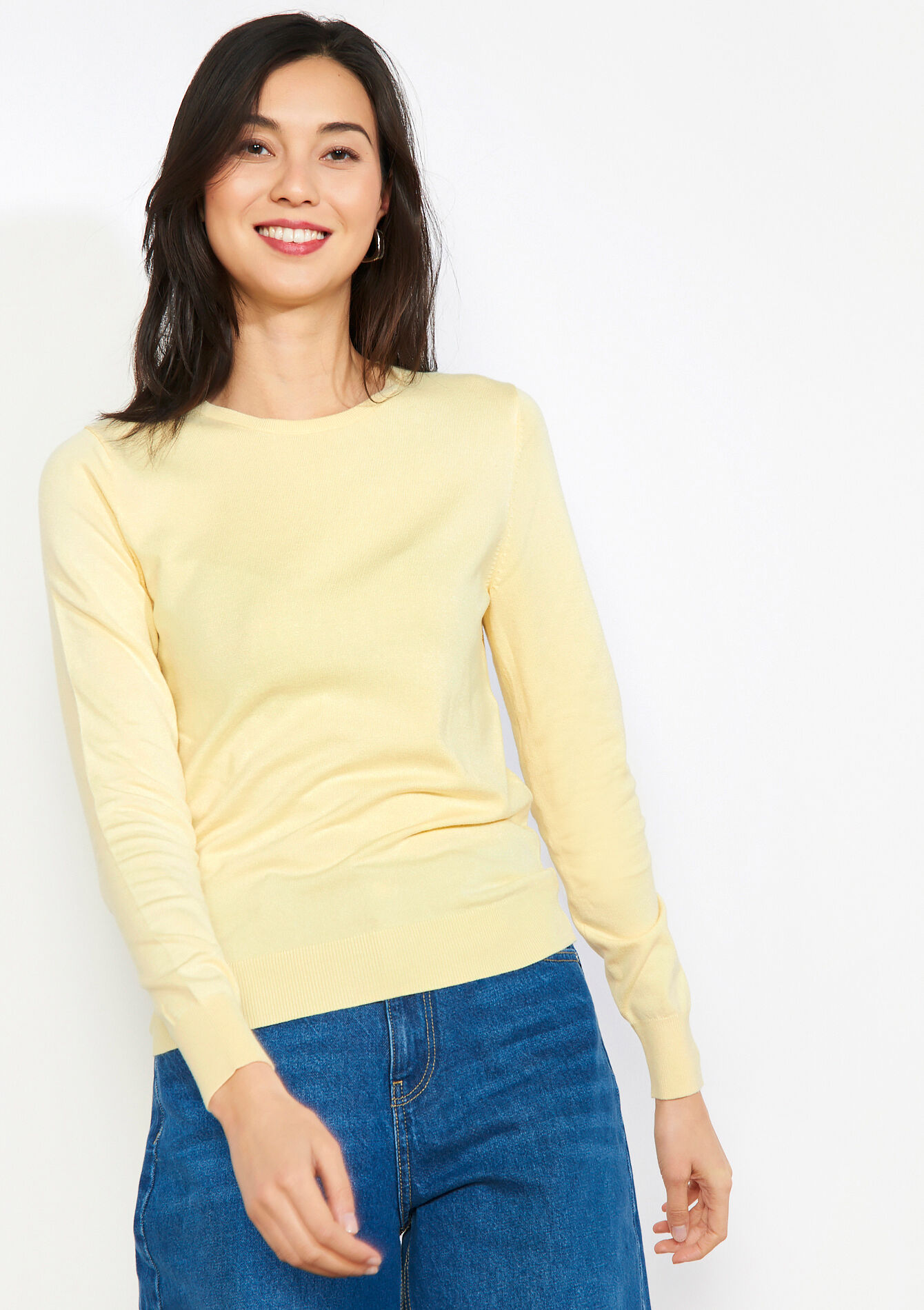 Pull col rond fin - YELLOW SUN - 04007019_5007