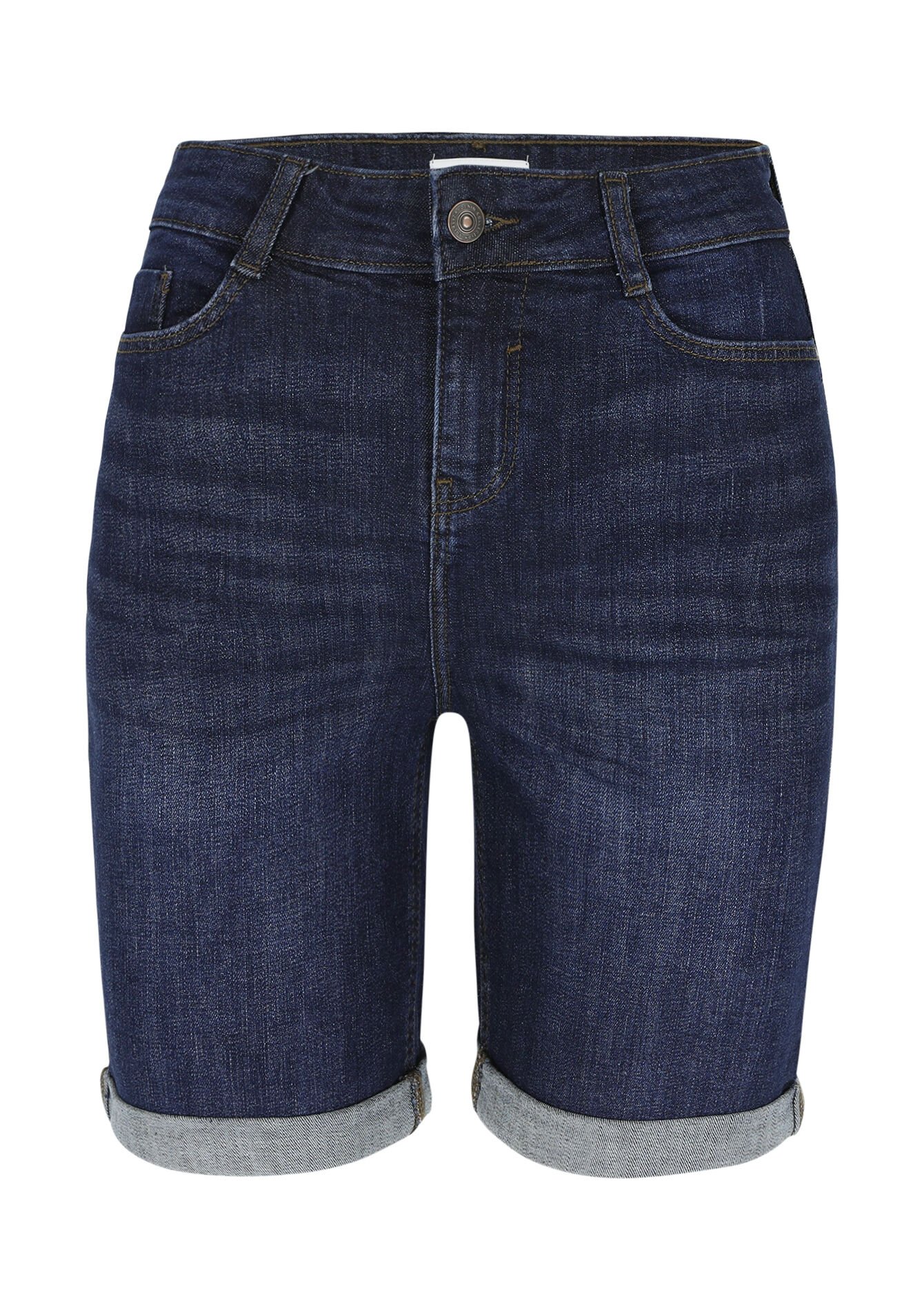 Short long en denim - DARK BLUE - 22000516_0501