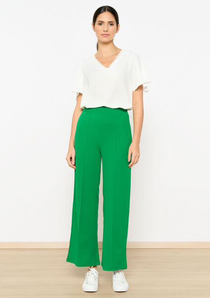 Loose-fitting trousers - GREEN APPLE  - 06600826_1783