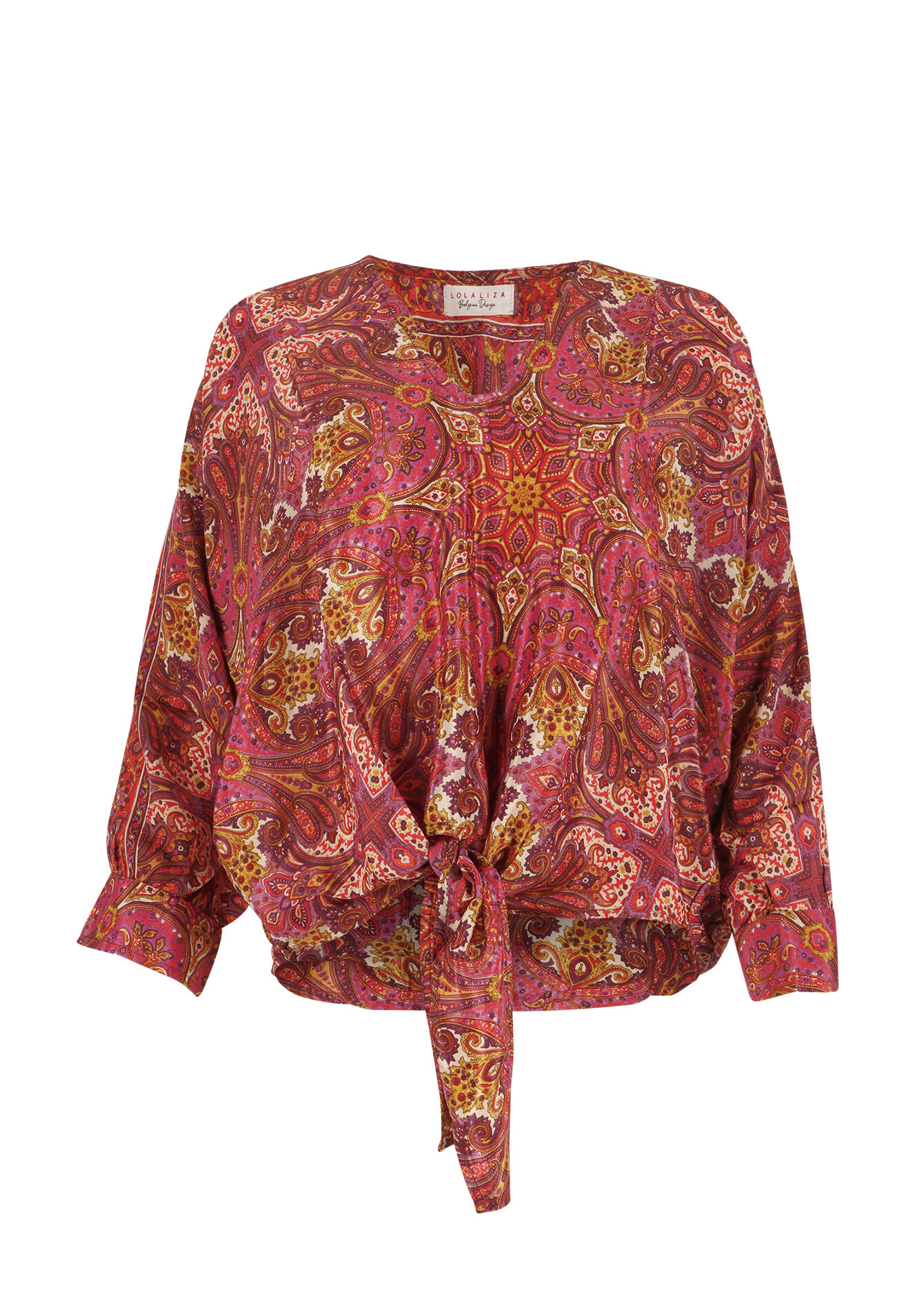 Blouse à imprimé Paisley, Blouse à imprimé Paisley - CORAL PINK - 05702253_1968