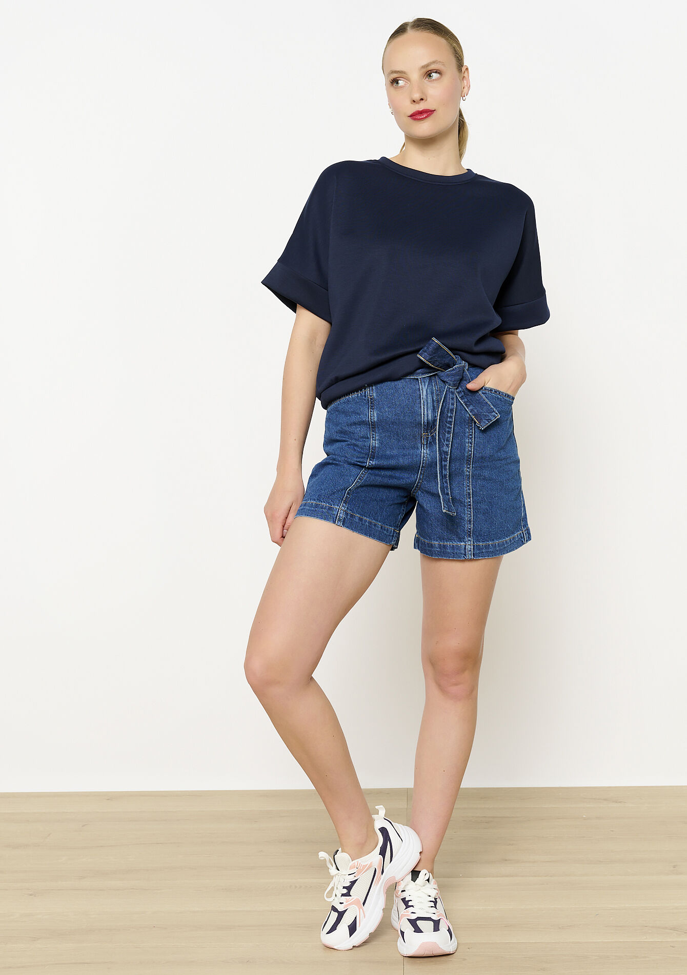T-shirt en sweat, T-shirt en sweat - NAVY BASIC - 15100315_2723