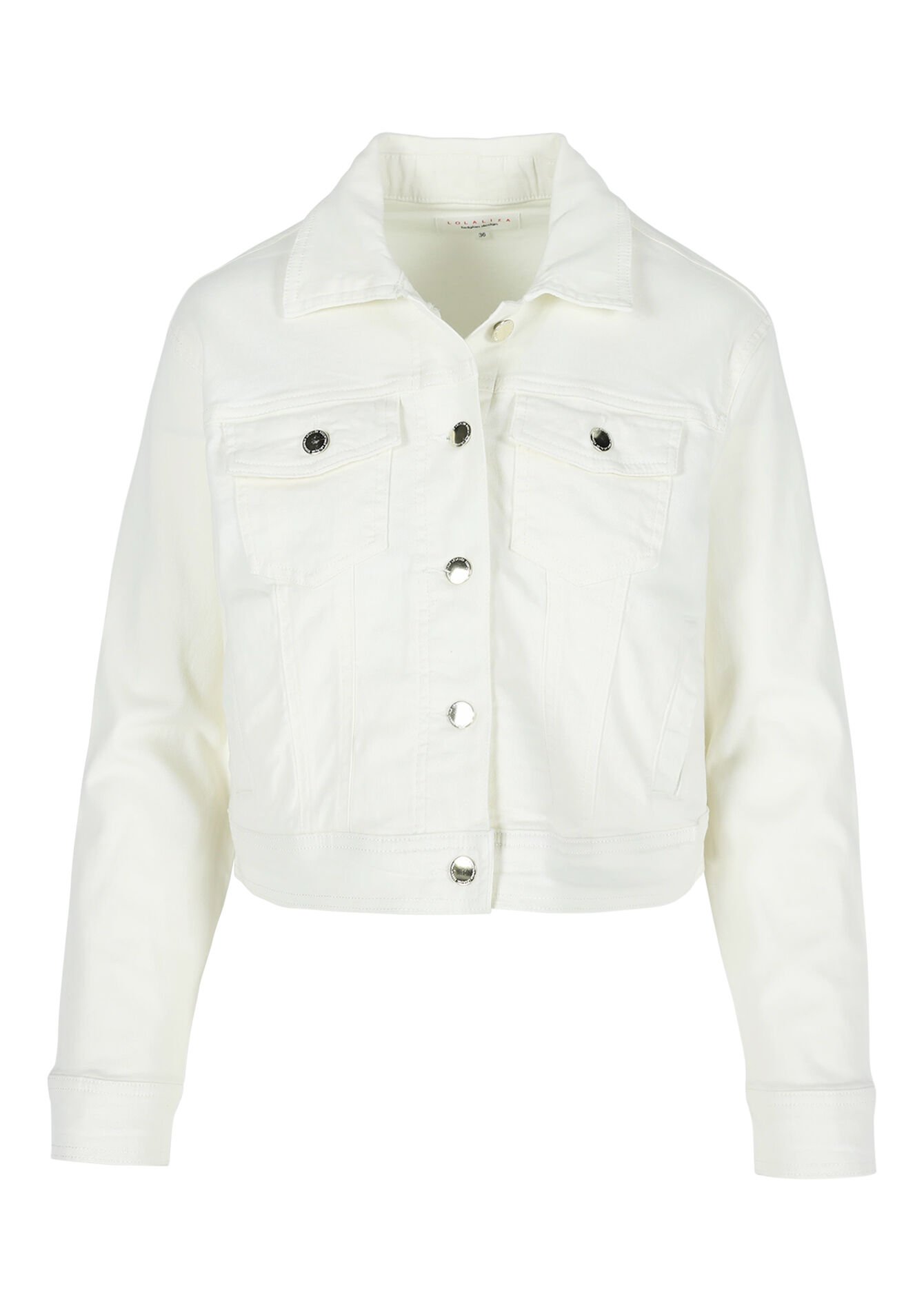 Twill jasje in katoen, Twill jasje in katoen - VANILLA WHITE - 09100986_1013