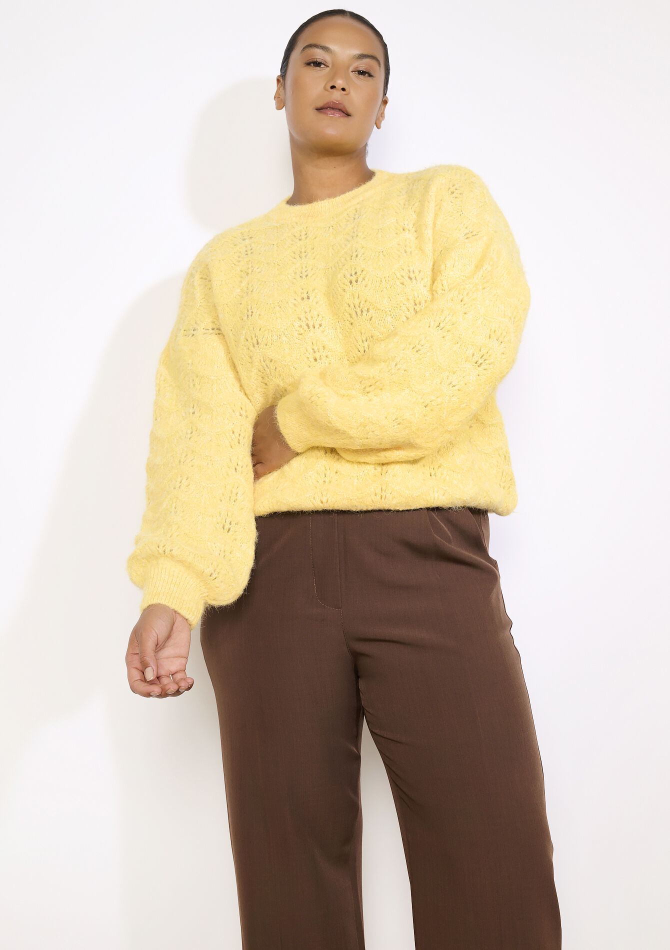 Pull moelleux texturé, Pull moelleux texturé - YELLOW SUN - 04007095_5007