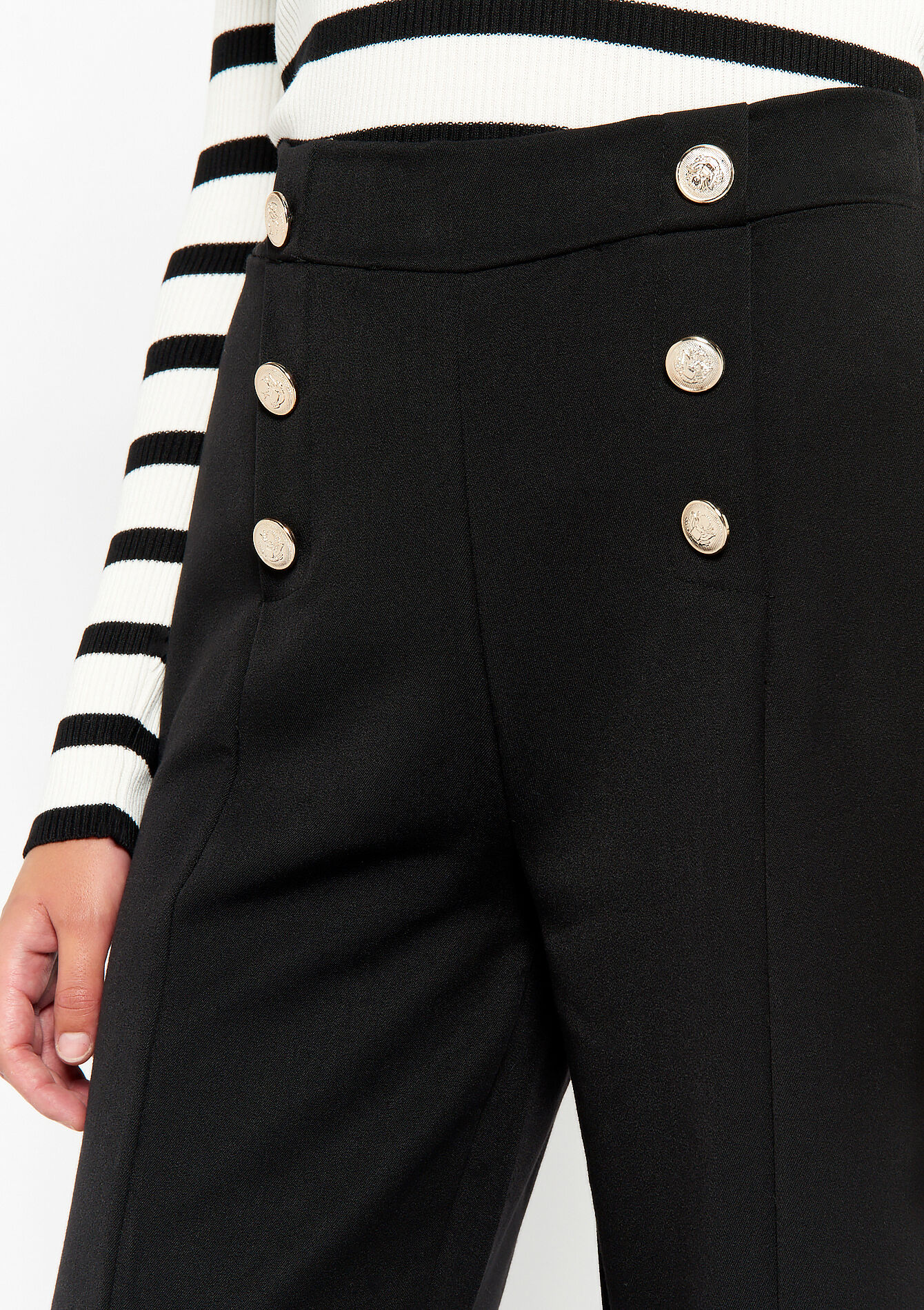 Officer trousers - BLACK - 06600787_1119