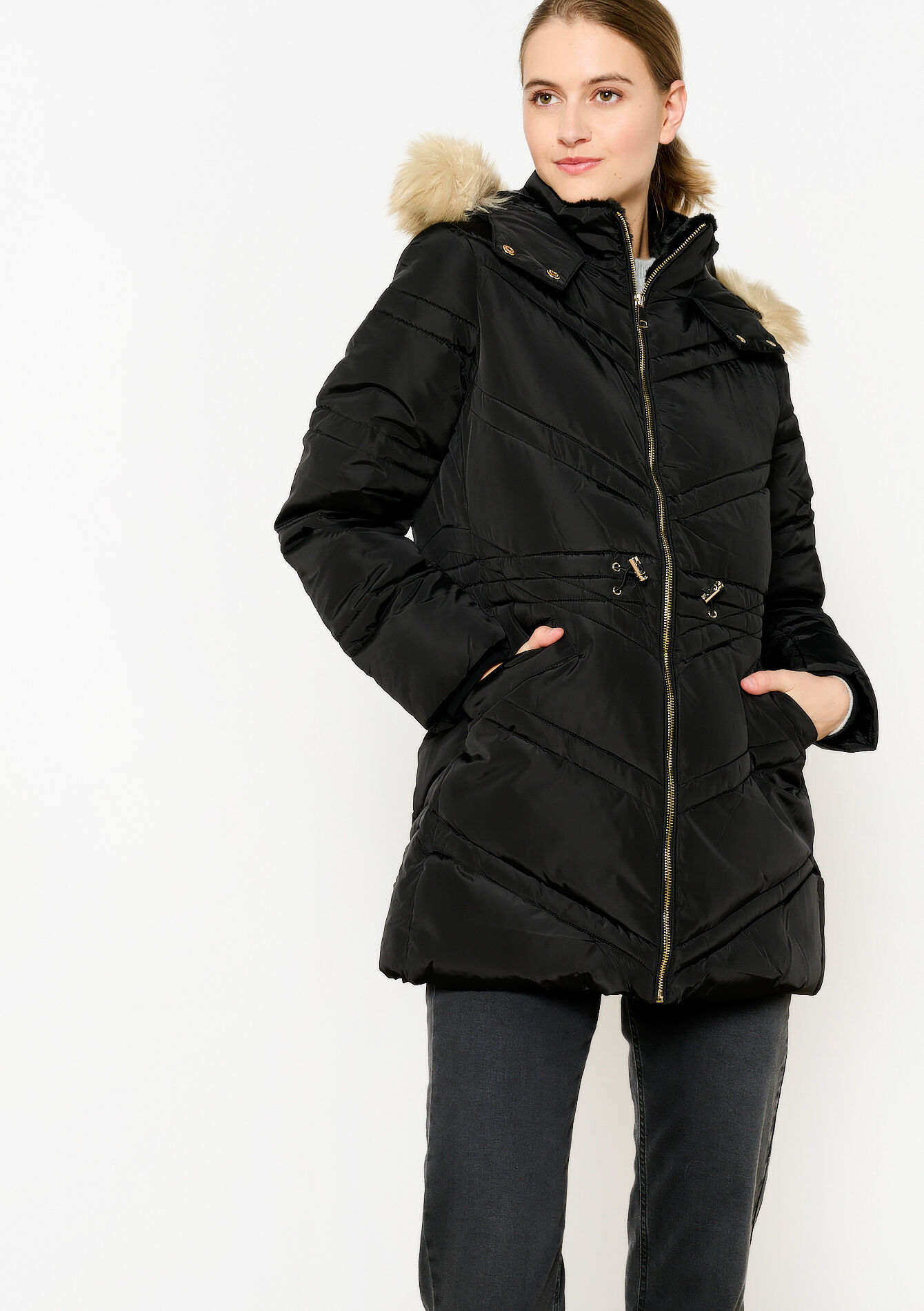 Manteau matelassé - BLACK - 23000689_1119