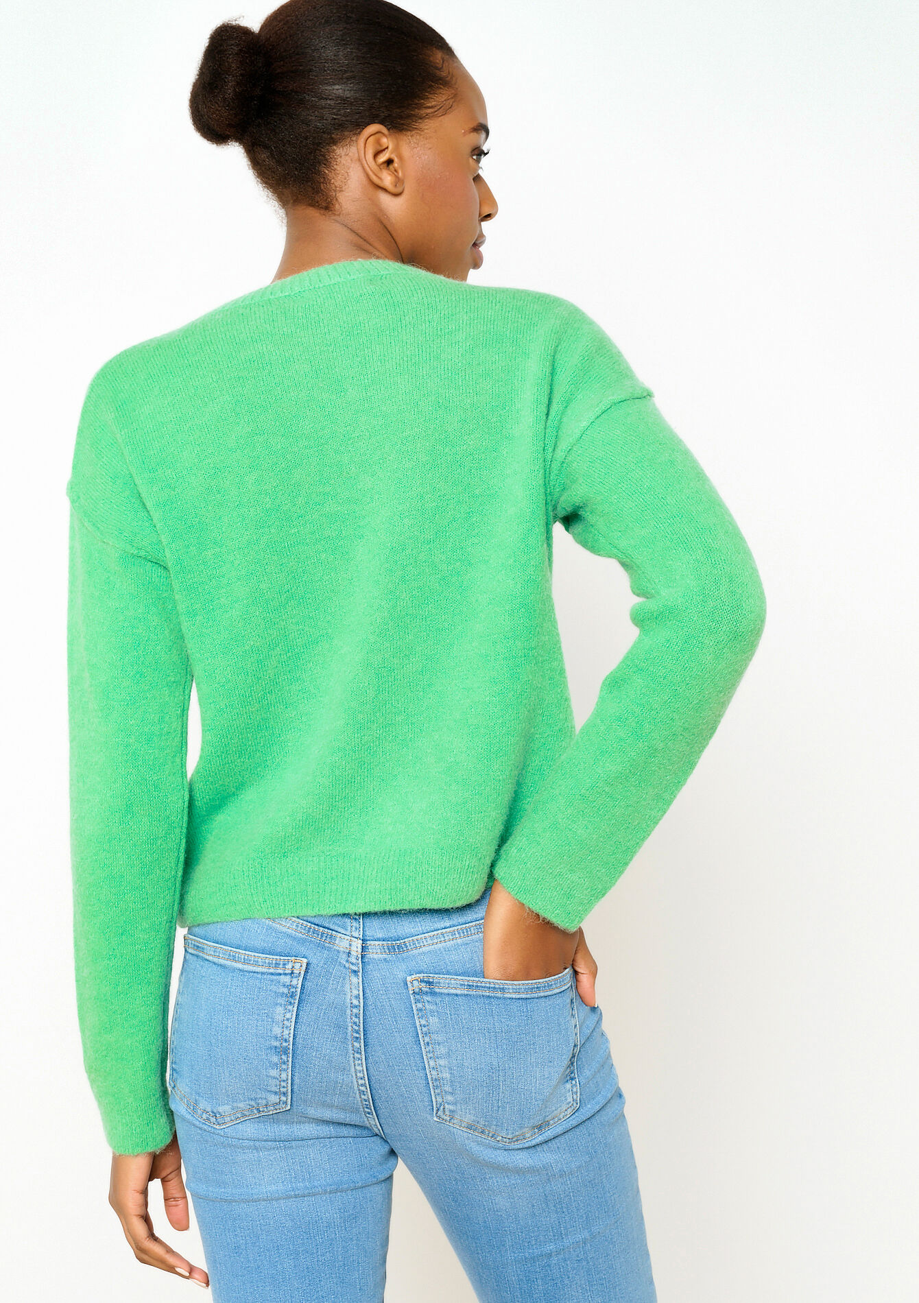 Trui met alpaca-wol - GREEN APPLE - 04006383_1783