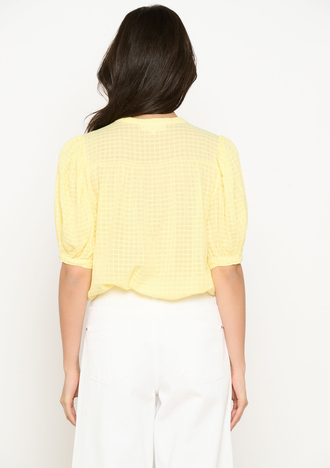 Chemisier texturé - YELLOW PASTEL - 05702870_5004