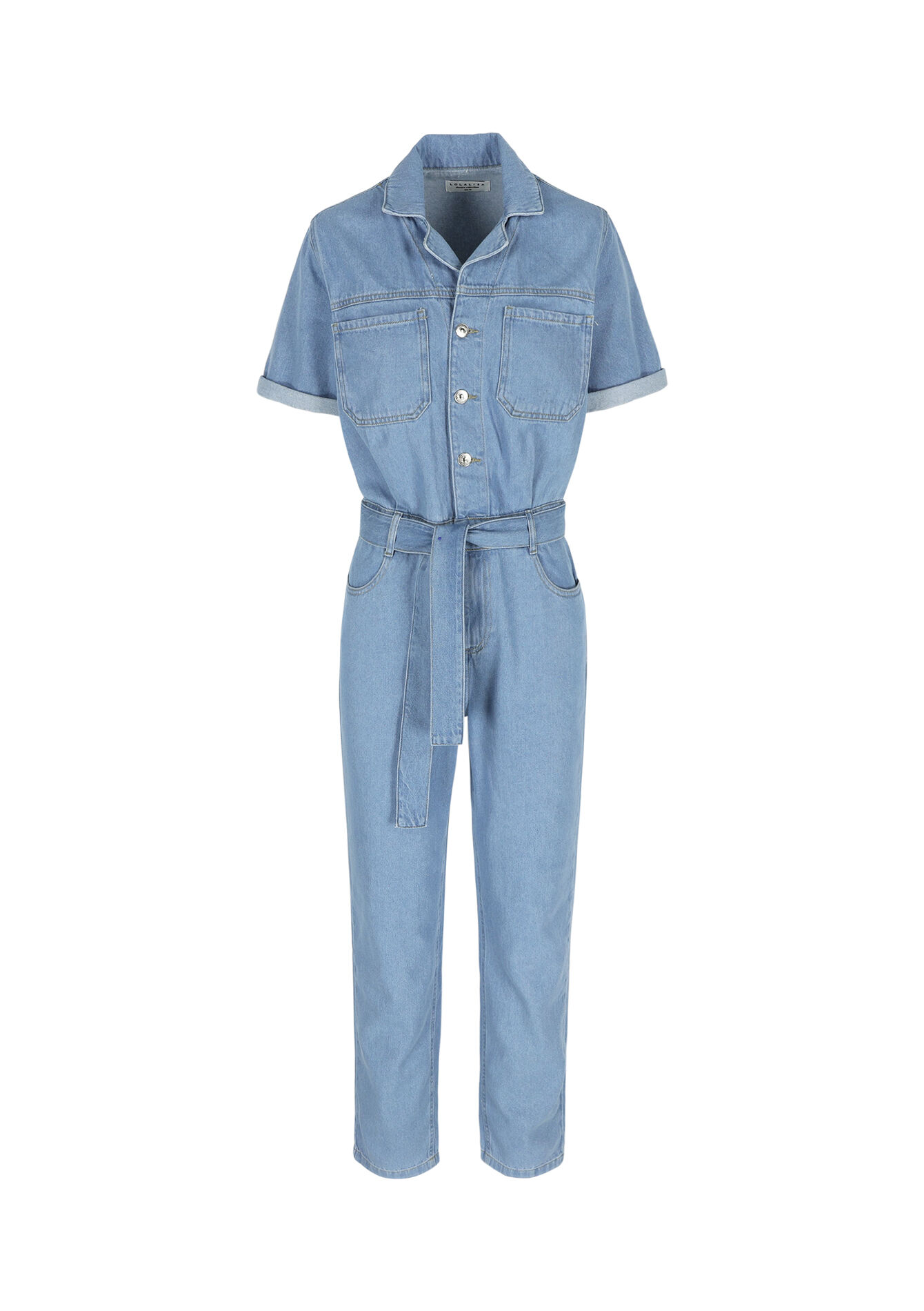 Denim boilersuit, Denim boilersuit - BLUE BLEACHED - 22000523_0502