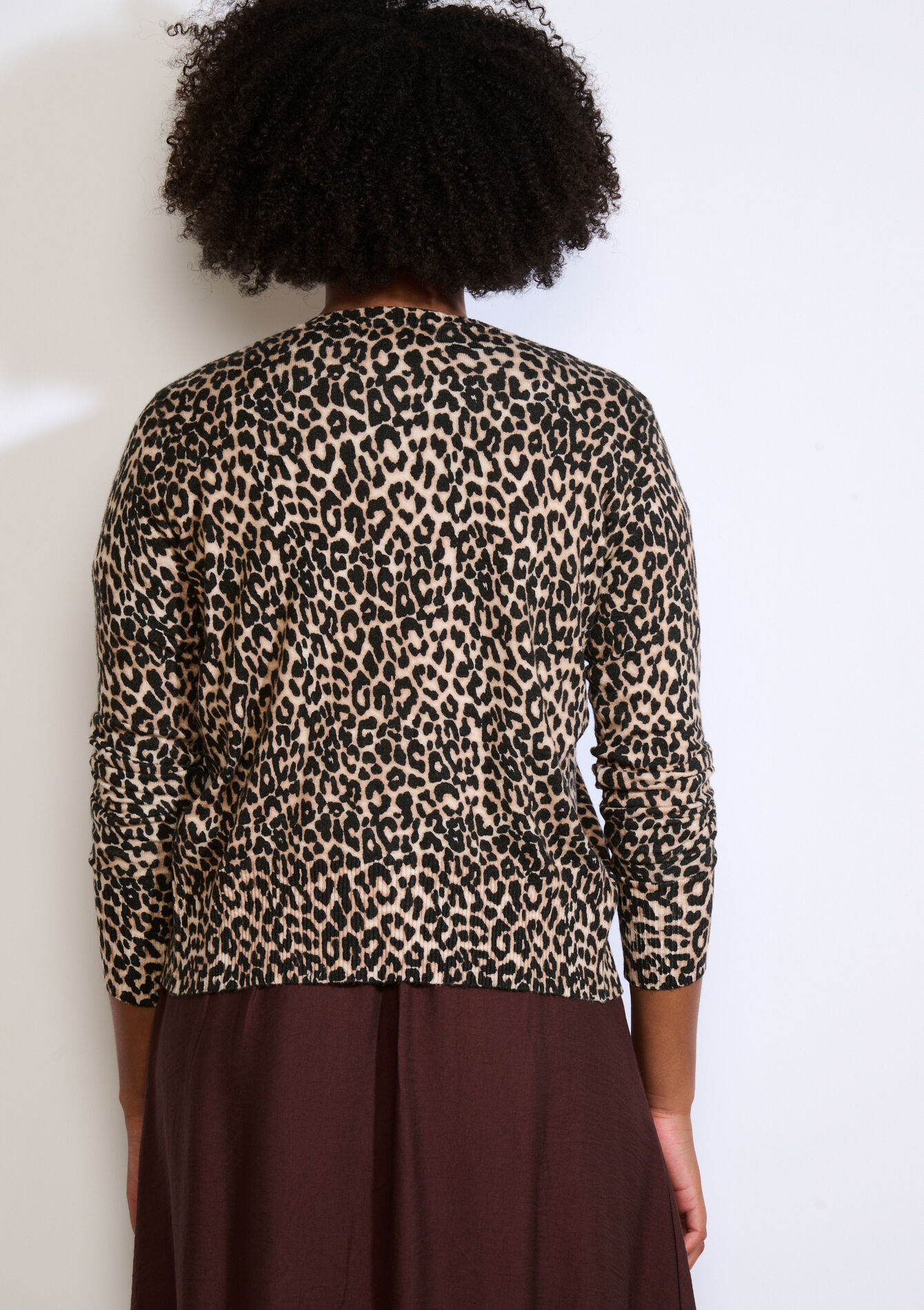 Cardigan motif léopard - LT BEIGE - 04101295_2527