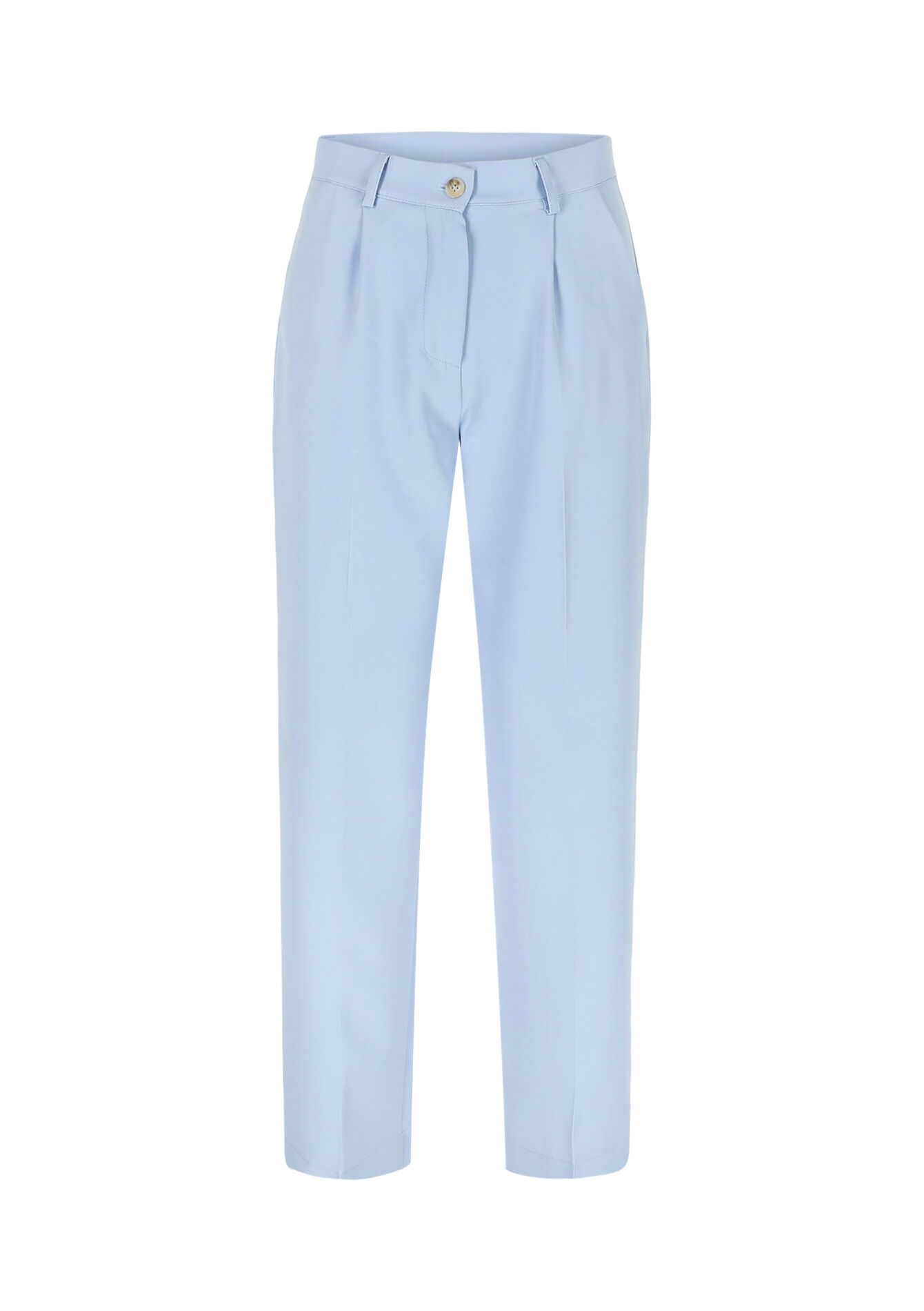 Klassieke rechte broek, Klassieke rechte broek - BLUE PASTEL - 06100709_3003