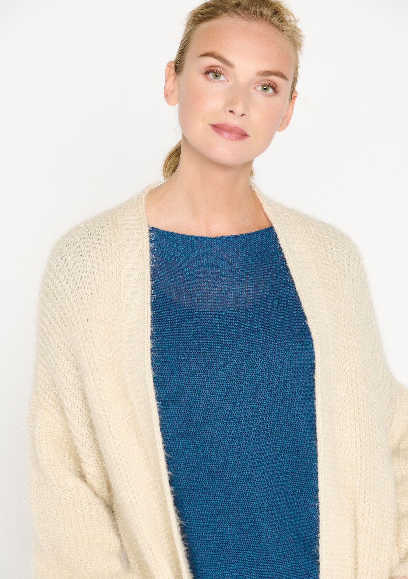 Lange cardigan - OFFWHITE - 04800277_1001