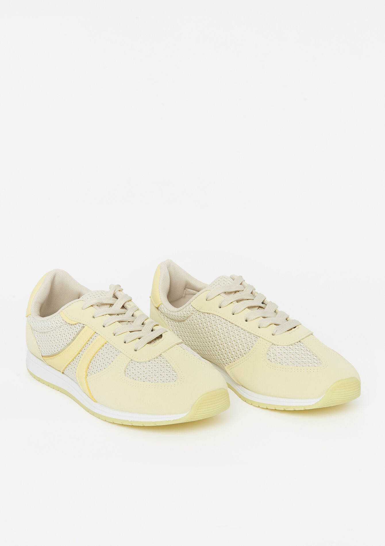 Basket bi-matière - YELLOW PASTEL - 13000845_5004