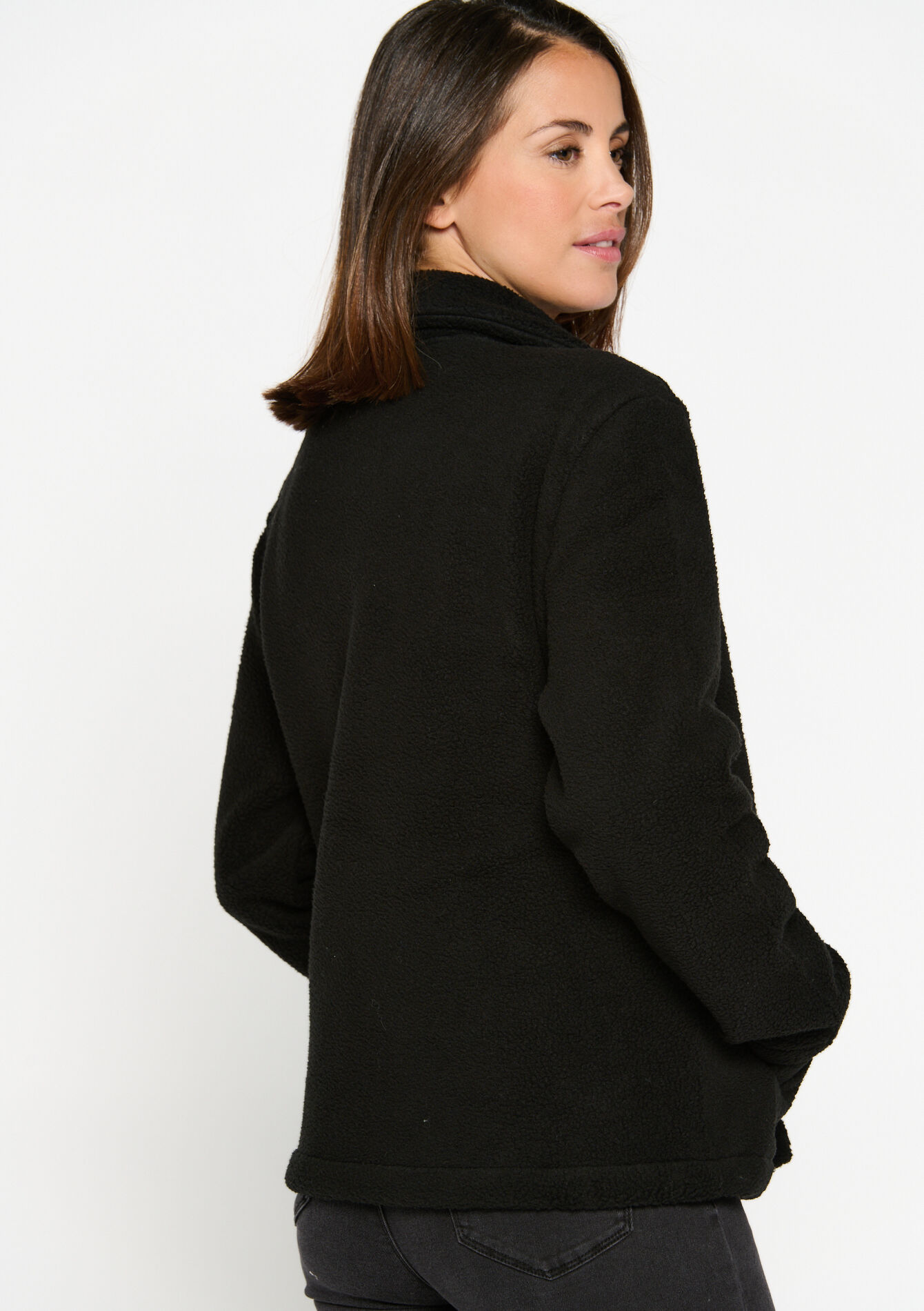 Jacket with zip - BLACK - 15100218_1119