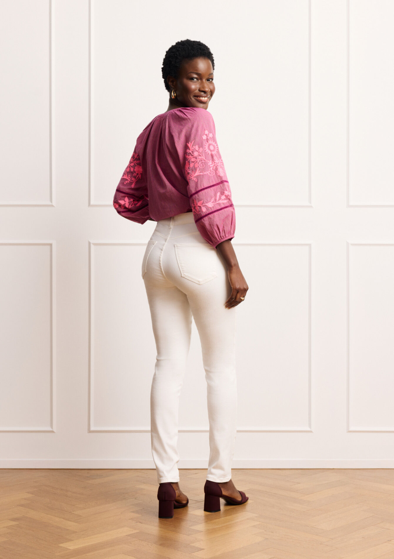 Multiple size slimfit broek - OFFWHITE - 06004680_1001