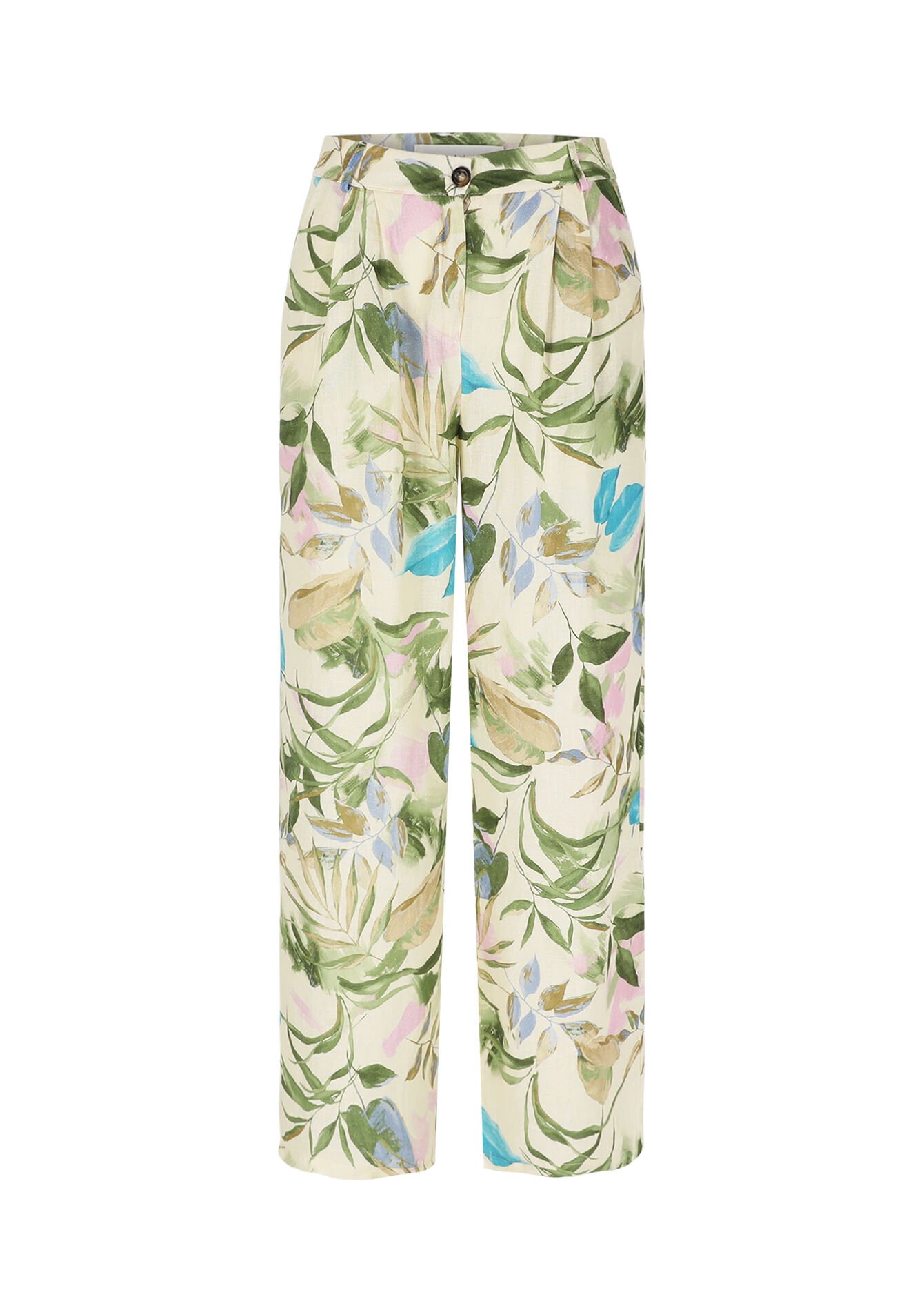 Pantalon large imprimé, Pantalon large imprimé - VANILLA WHITE - 06100708_1013