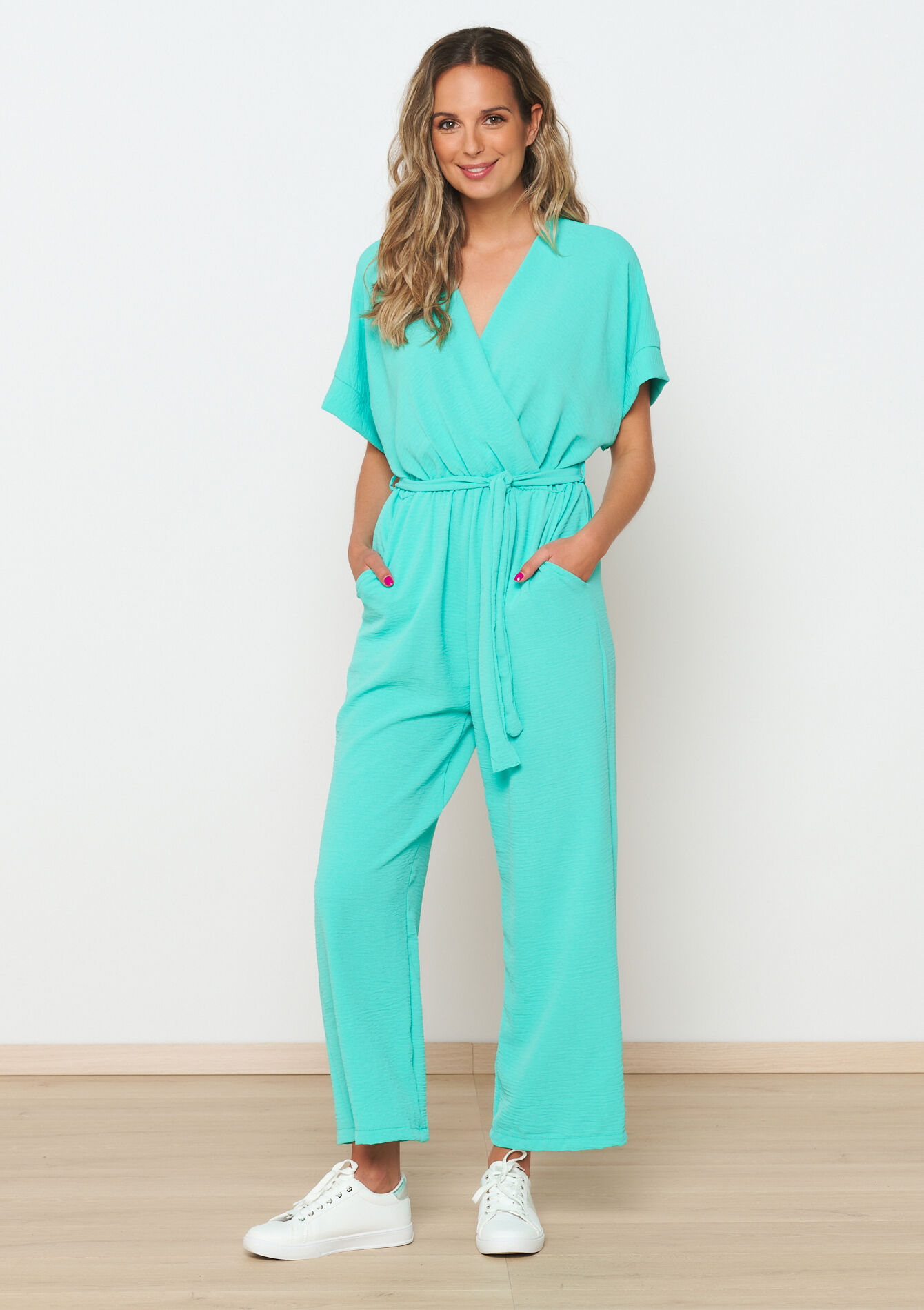 Jumpsuit met kimono-effect, Jumpsuit met kimono-effect - BLUE LAGOON - 06004511_2521
