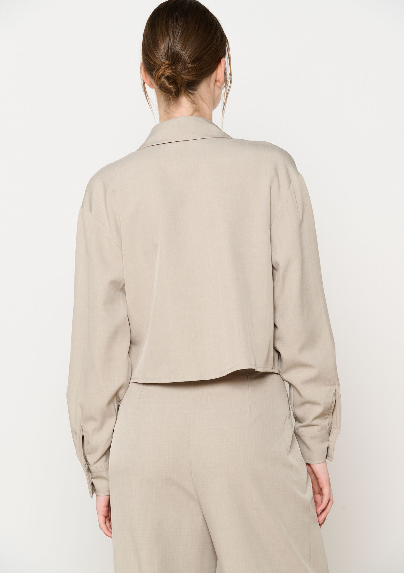 Chemise courte avec poches - BEIGE SAND - 05702633_1940