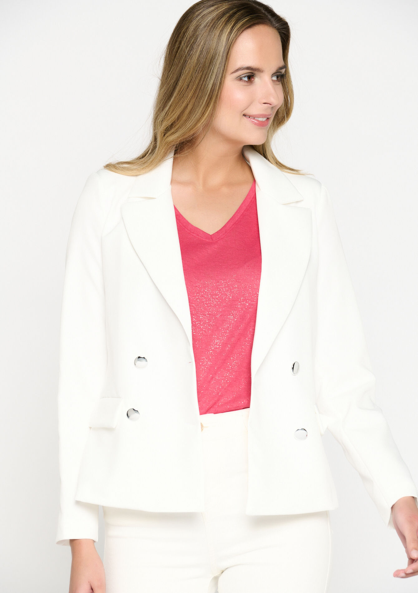 Suiting blazer, Suiting blazer - OPTICAL WHITE - 09100753_1019