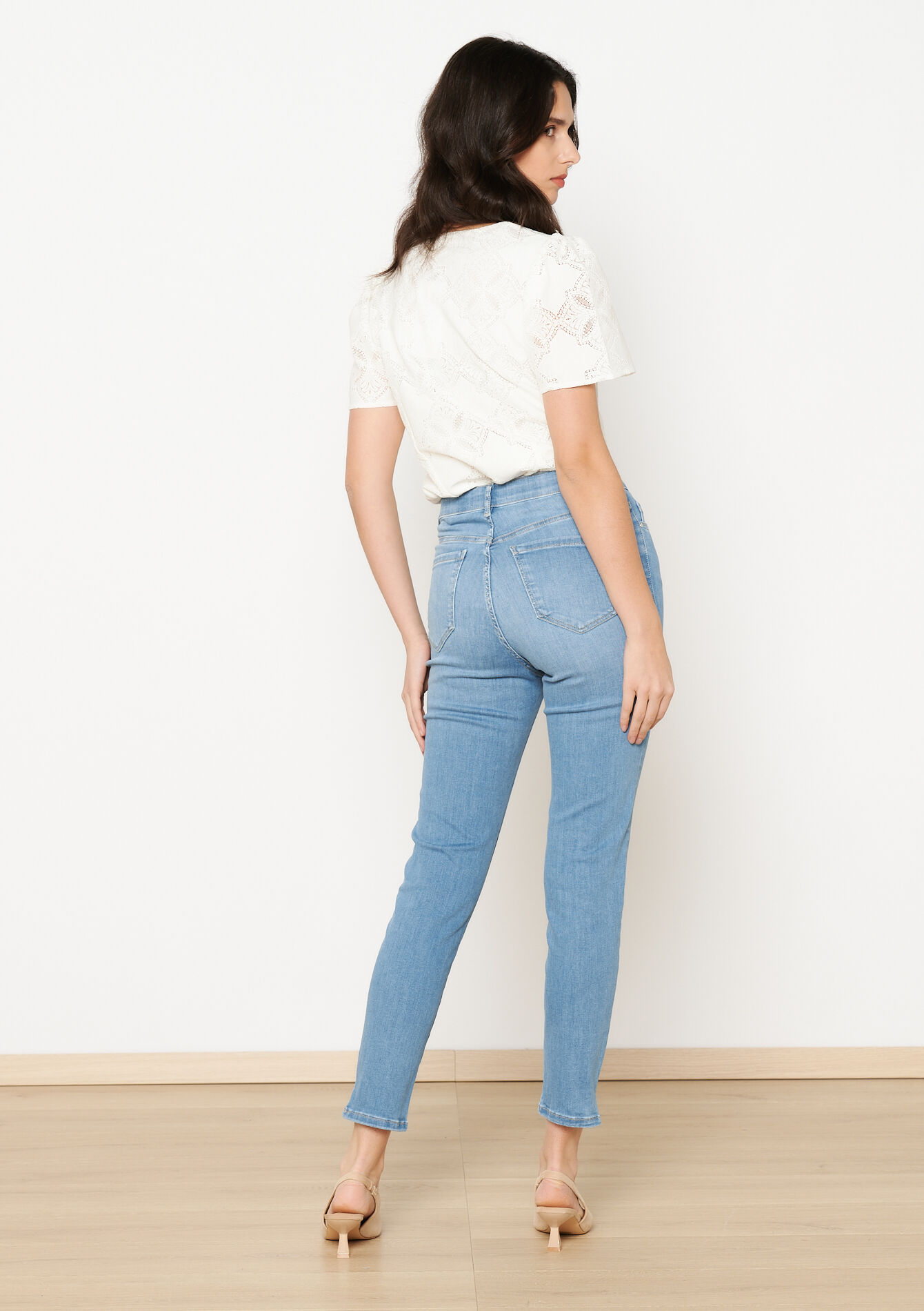 Multiple size slimfit jeans - BLUE BLEACHED - 22000578_0502