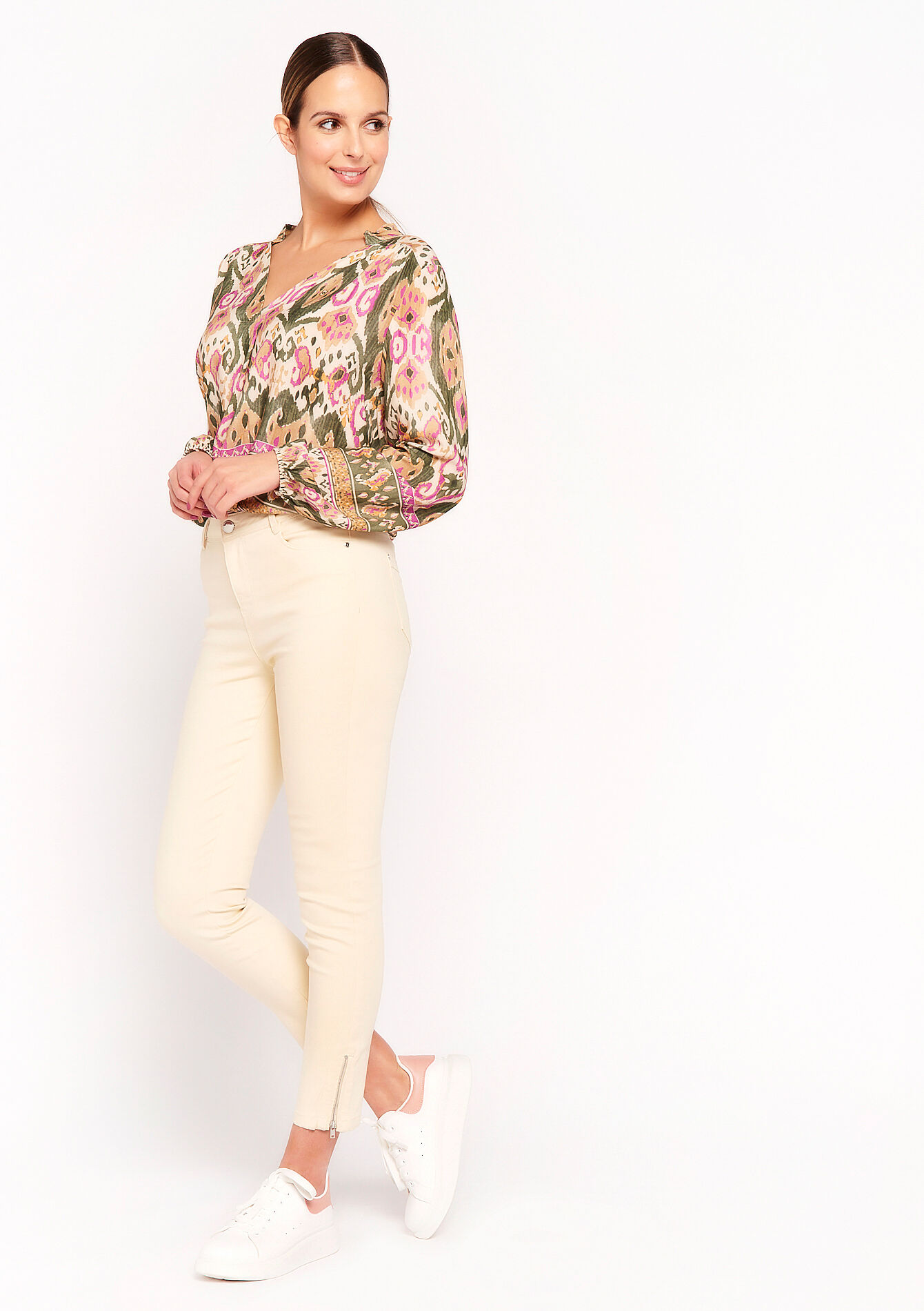 Slim fit broek, Slim fit broek - LIGHT BEIGE - 06004299_13